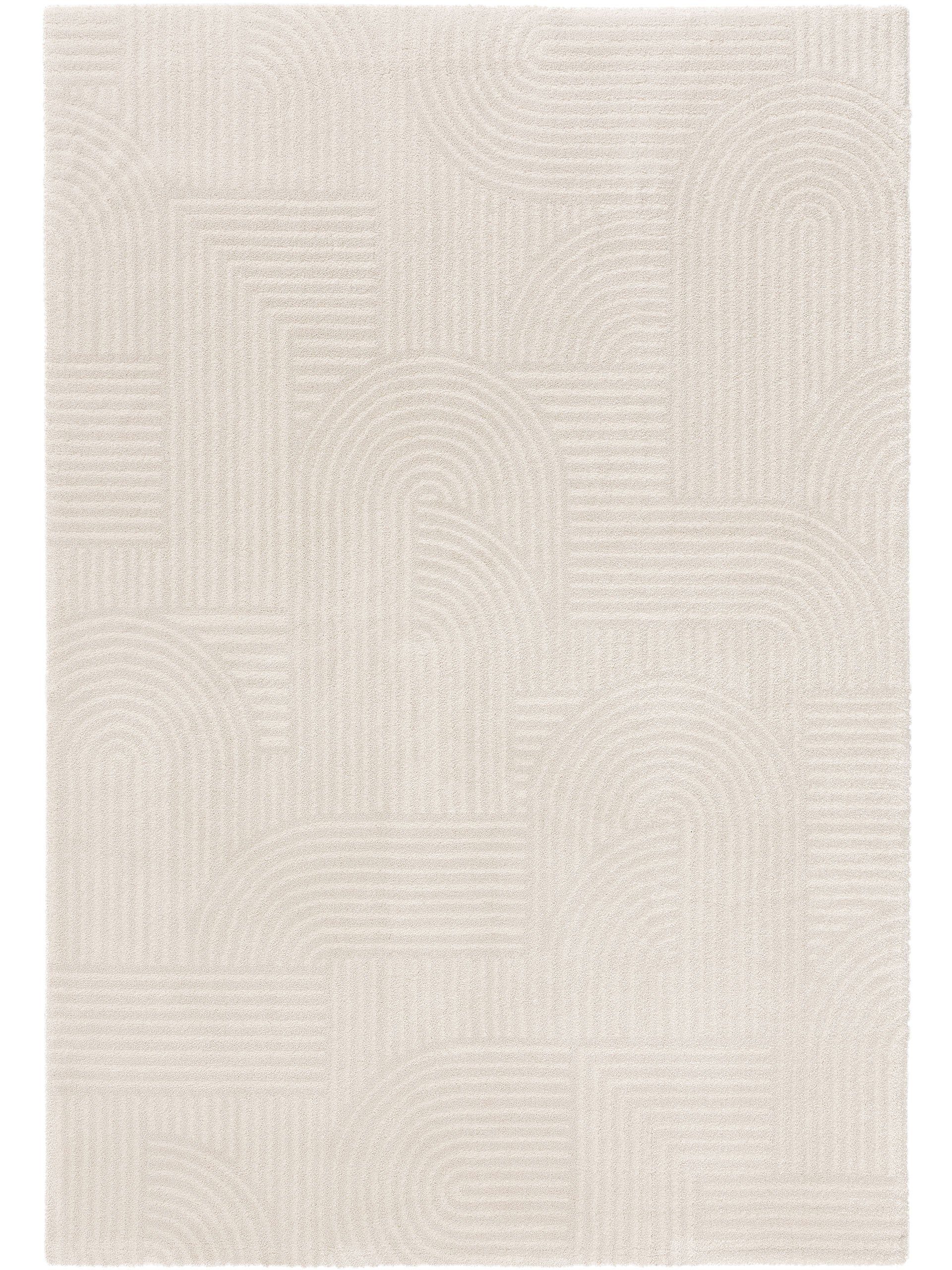 Teppich Tacoma, benuta, rechteckig, Höhe: 21 mm, Kunstfaser,  Berber, Ethno-Style, Wohnzimmer cream