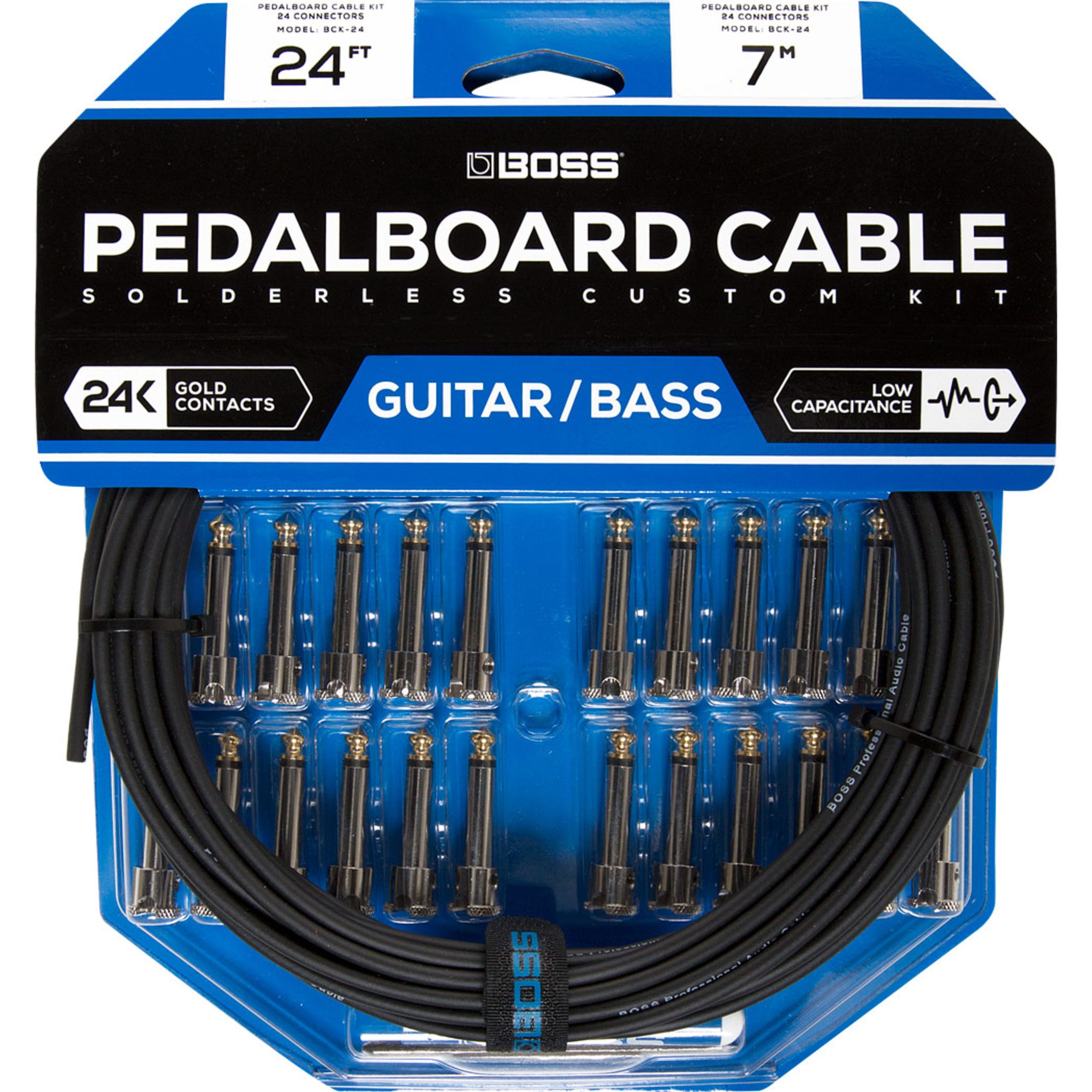 BOSS Instrumentenkabel, BCK24 Solderless Pedalboard Cable Kit 7 m