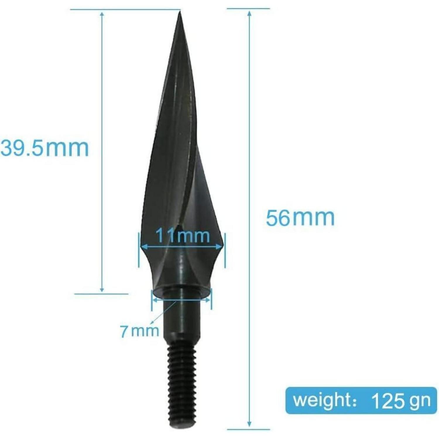 LuxusKollektion Recurvebogen Pfeilspitzen Jagdspitzen Metall Reinschrauben Bogen Type 6-125GRAINS