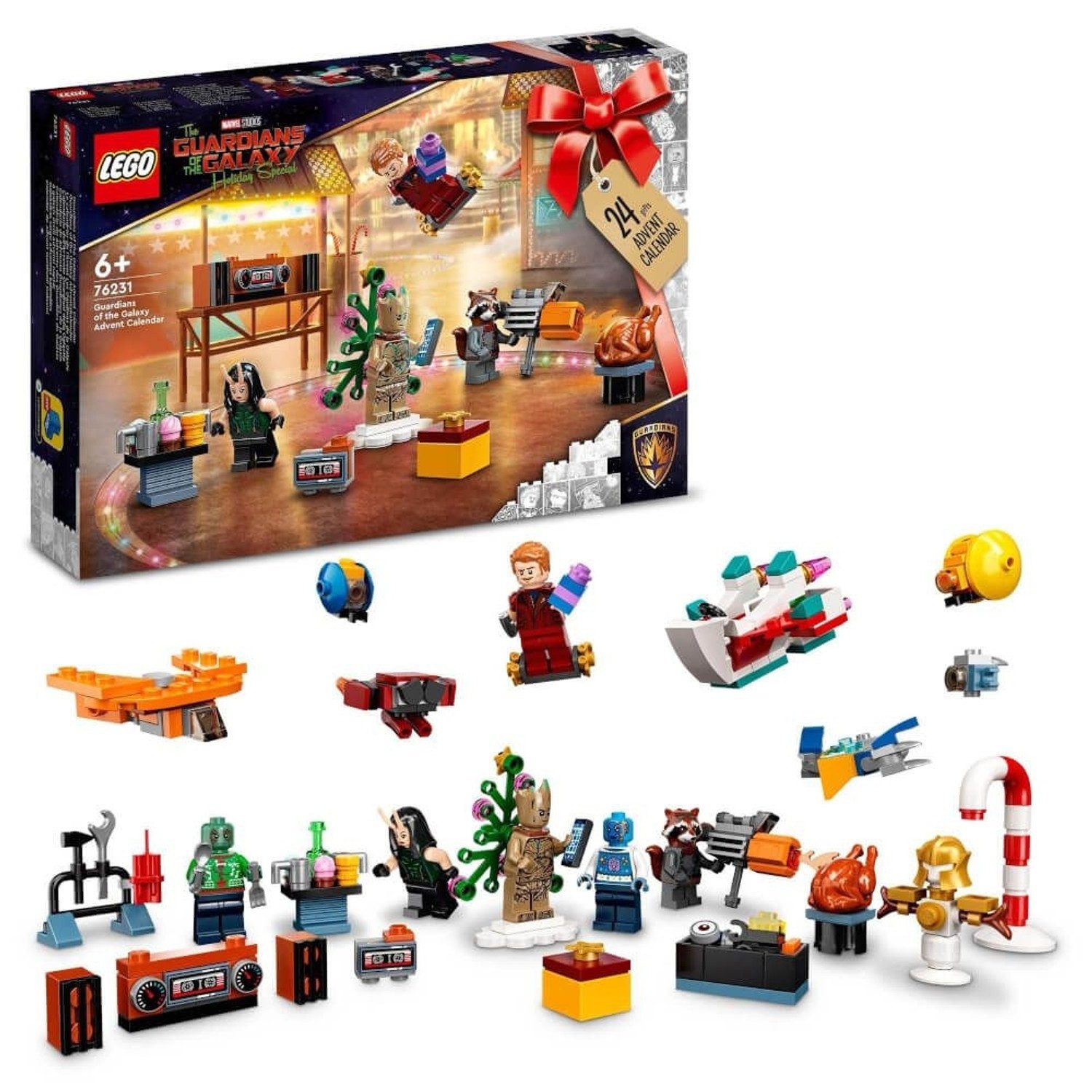 LEGO® Adventskalender Super Hereos Konstruktionsspielsteine, (Super Hereos, Klemmbausteine), Made in Europe