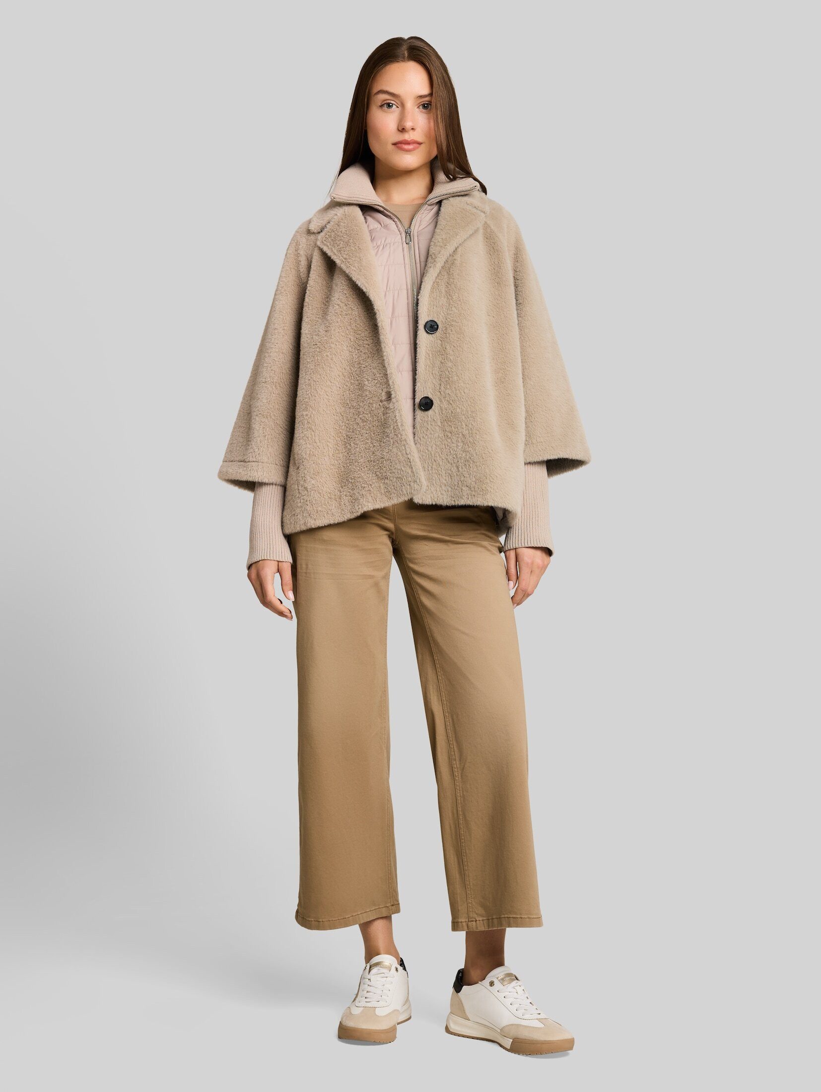 TOM TAILOR Sommerjacke Jacken Cosy Cape Jacke im 2-in-1-Look – Bild 5 von 5