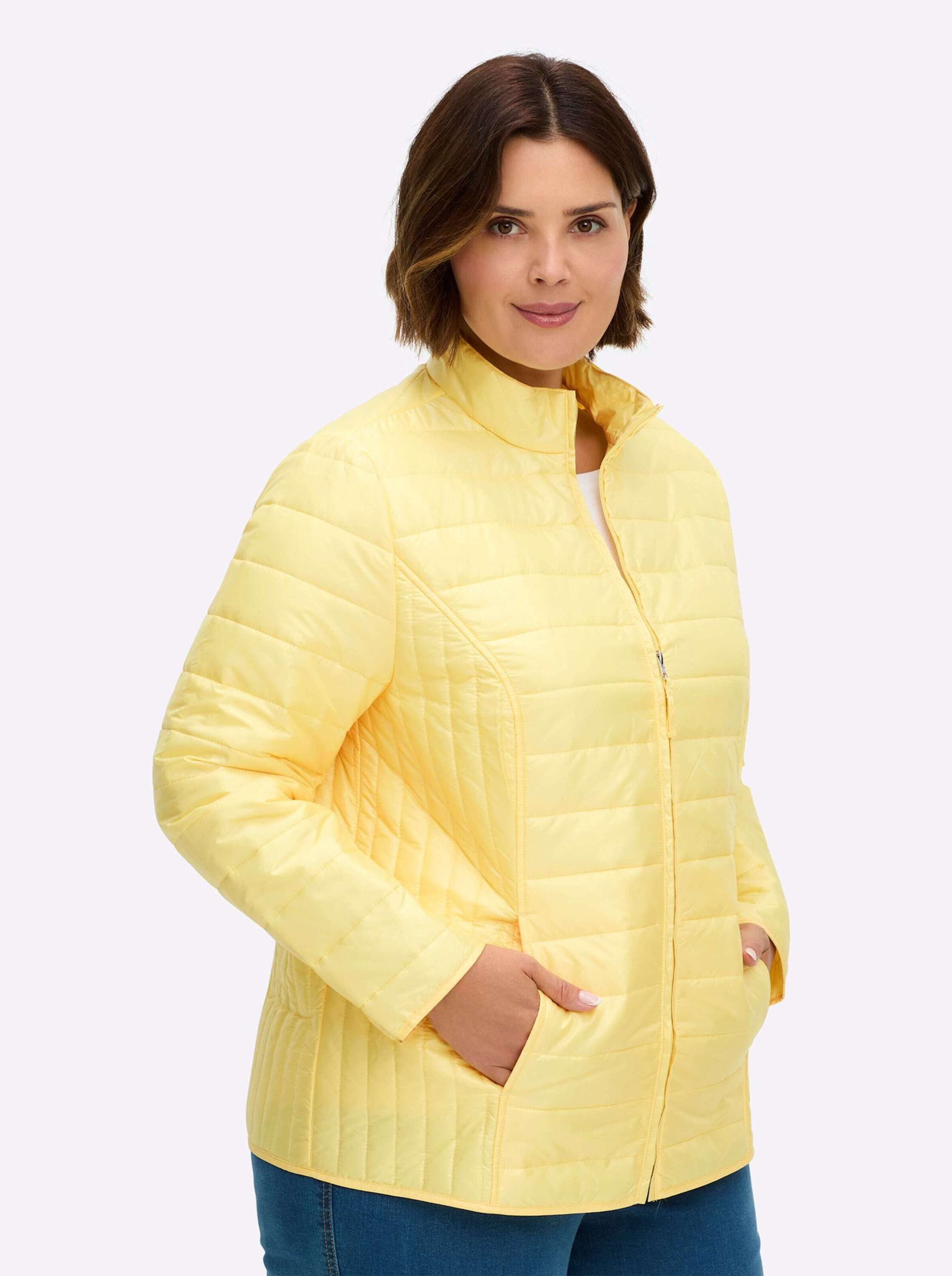 Sieh an! Allwetterjacke Steppjacke Langarm für die Übergangszeit, mit Stehkragen