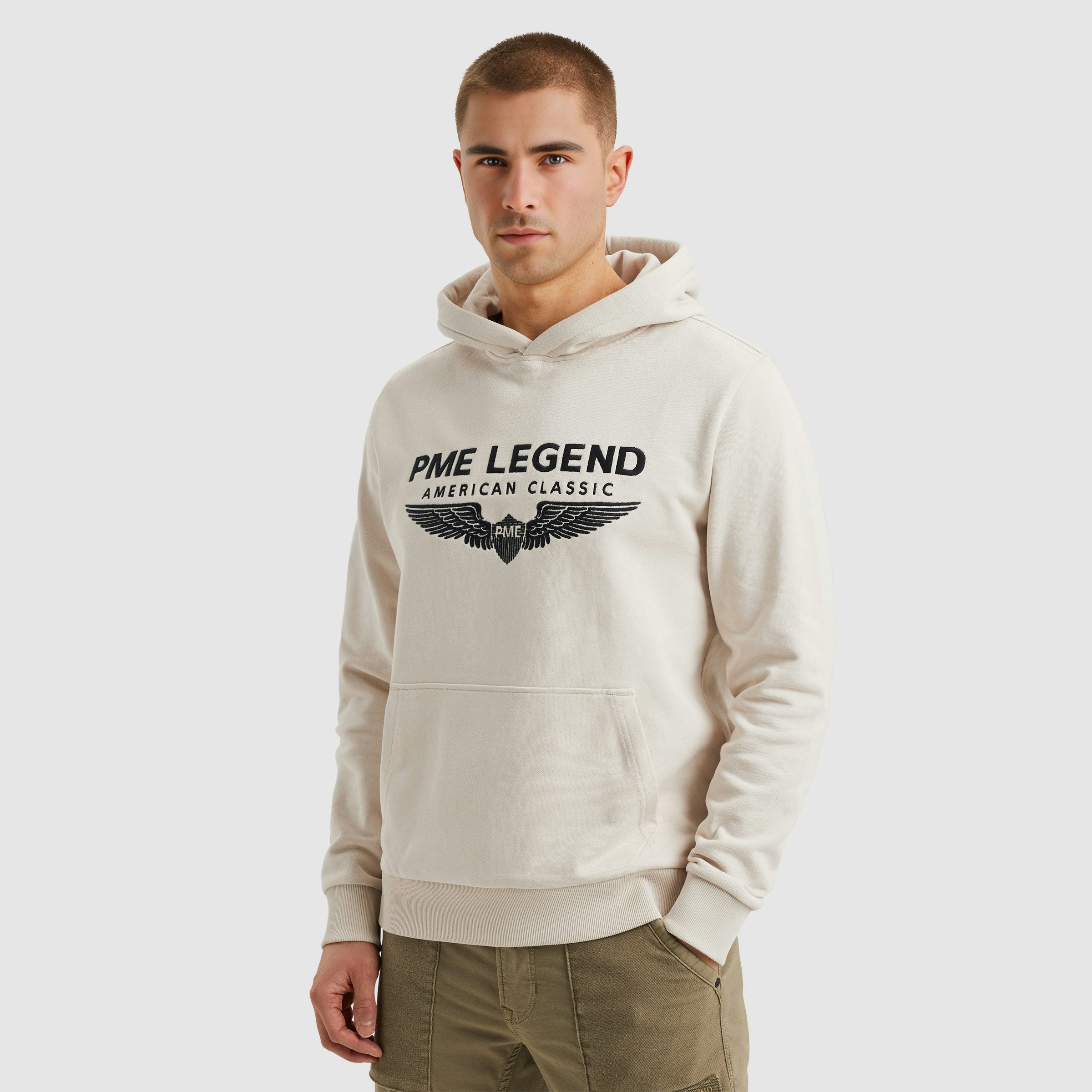 PME LEGEND Kapuzensweatshirt Hooded soft terry with logo mit Logostickerei – Bild 2 von 5