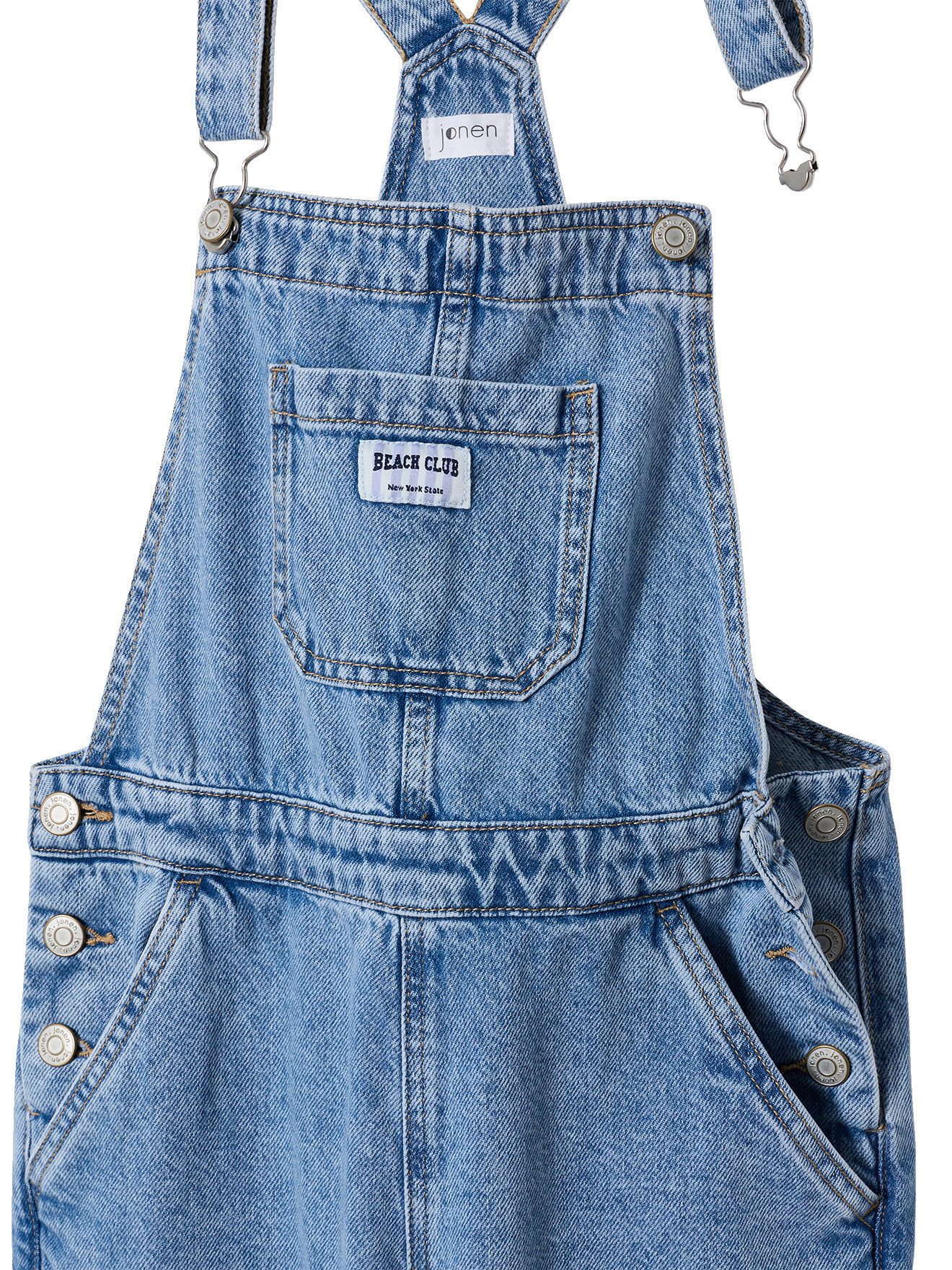 jonen Jumpsuit Latzjeans Mädchen Beach club, Recycling-Baumwolle