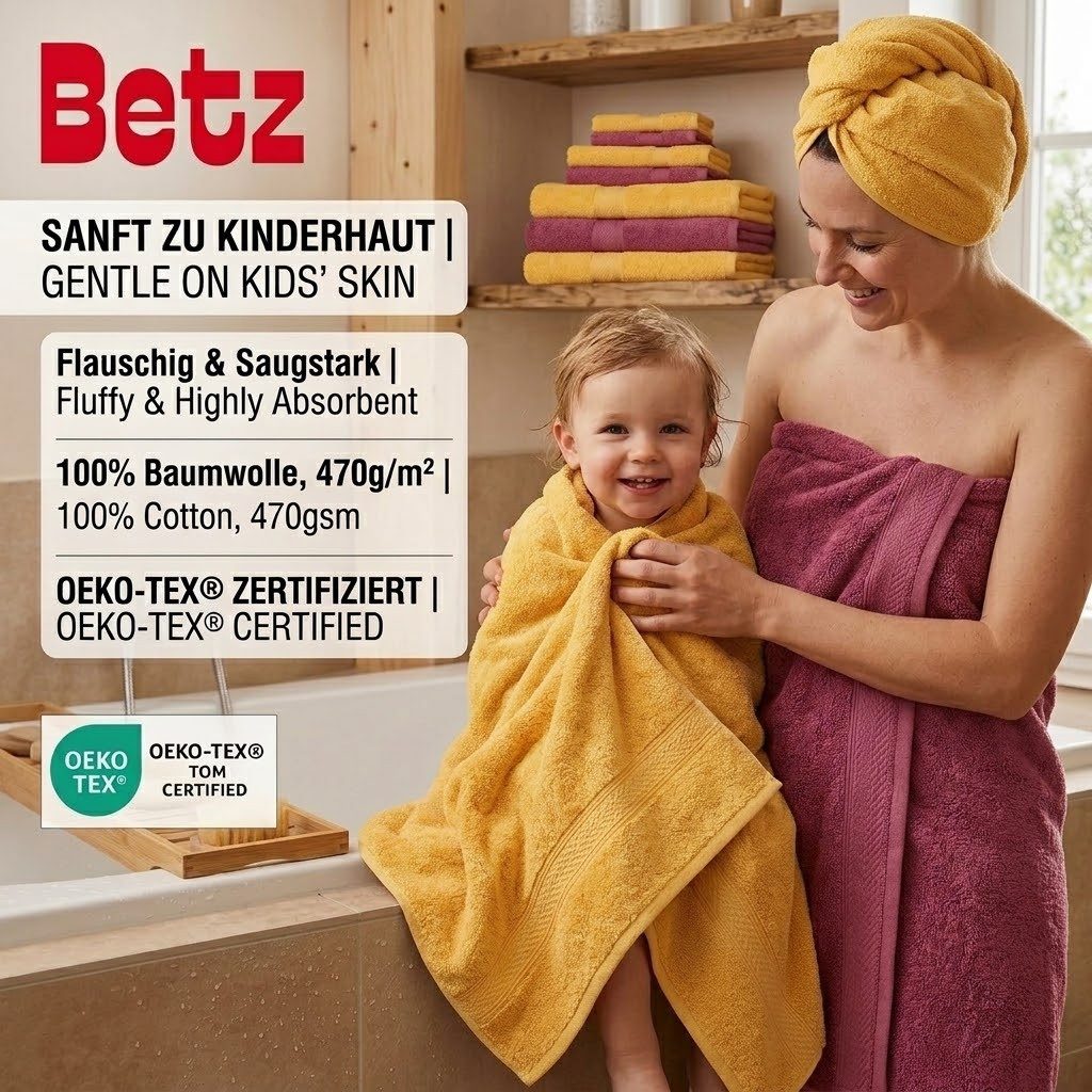 Betz Handtücher Premium Handtuch-Set 12-tlg., 100% Baumwolle (Set, 12-St), Duschtücher,Handtücher, Gästetücher, Seiftücher,Waschhandschuhe – Bild 2 von 5