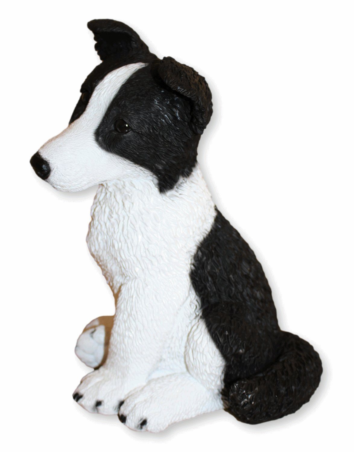 aus sitzend Castagna Resin 27 Hund Border Collie Hundefigur Castagna Deko Figur Kollektion H cm Welpe Tierfigur