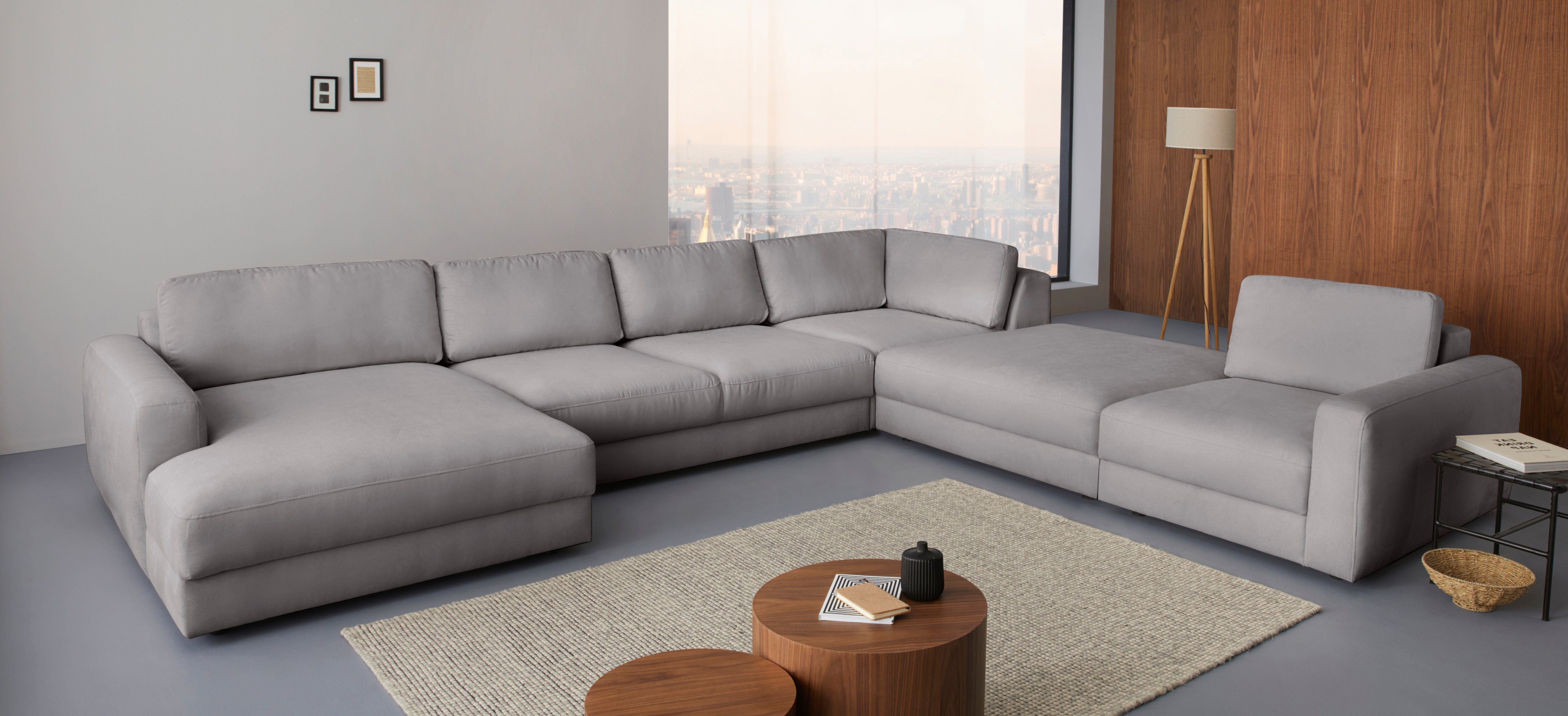PLACES OF STYLE Wohnlandschaft "Bloomfield, Mega Polsterecke, Breite 390cm, günstig online kaufen