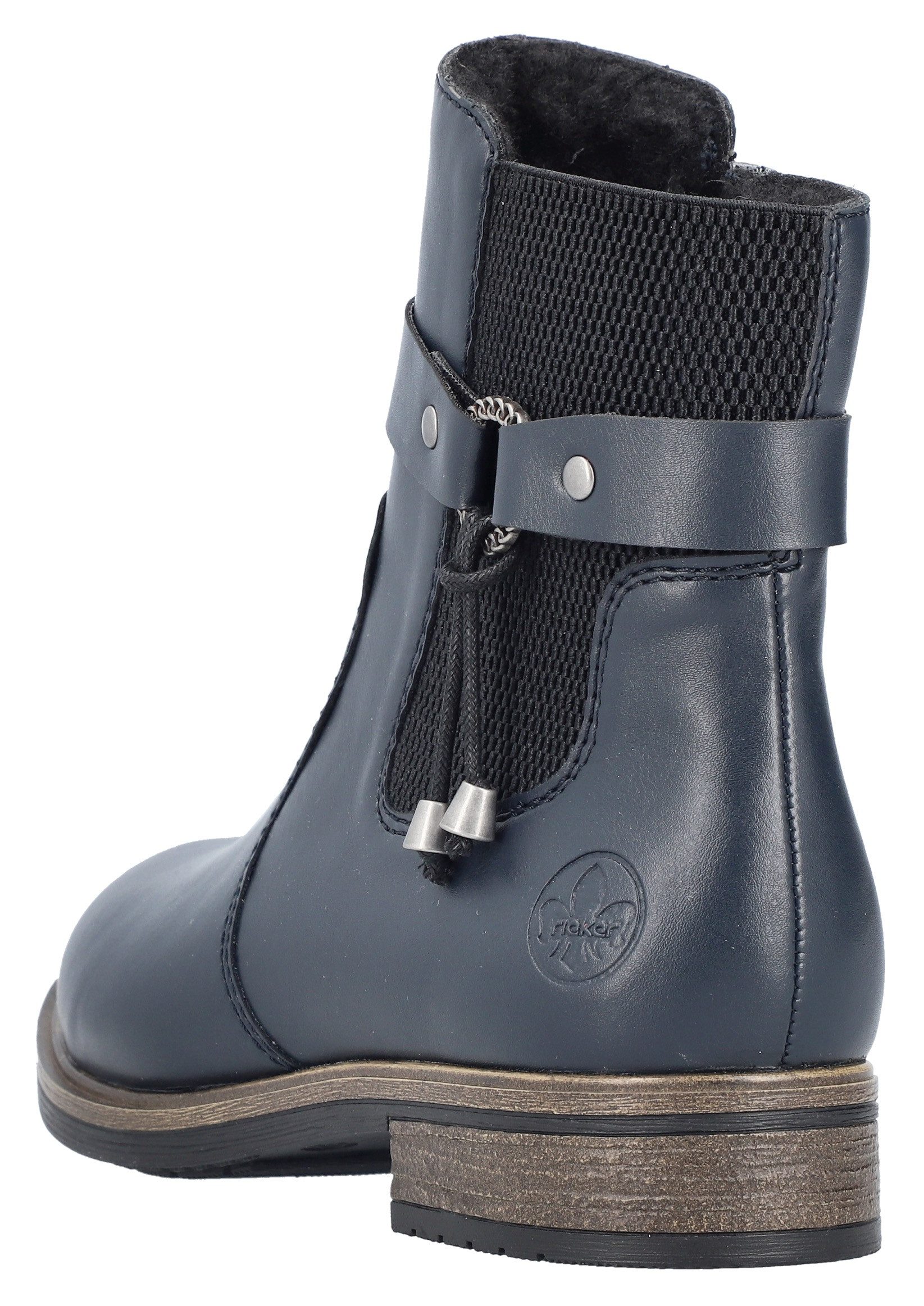 Rieker Winterstiefelette Chelseaboots, Winterboots, Blockabsatz, mit Innenreißverschluss
