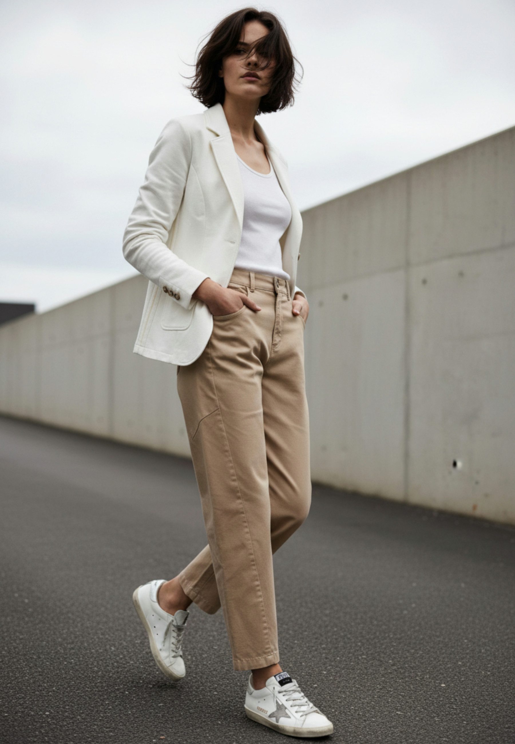 Andijamo-Fashion Jerseyblazer MODERN EASE BLAZER Lässig geschnitterner Blazer aus Sweat Qualtität