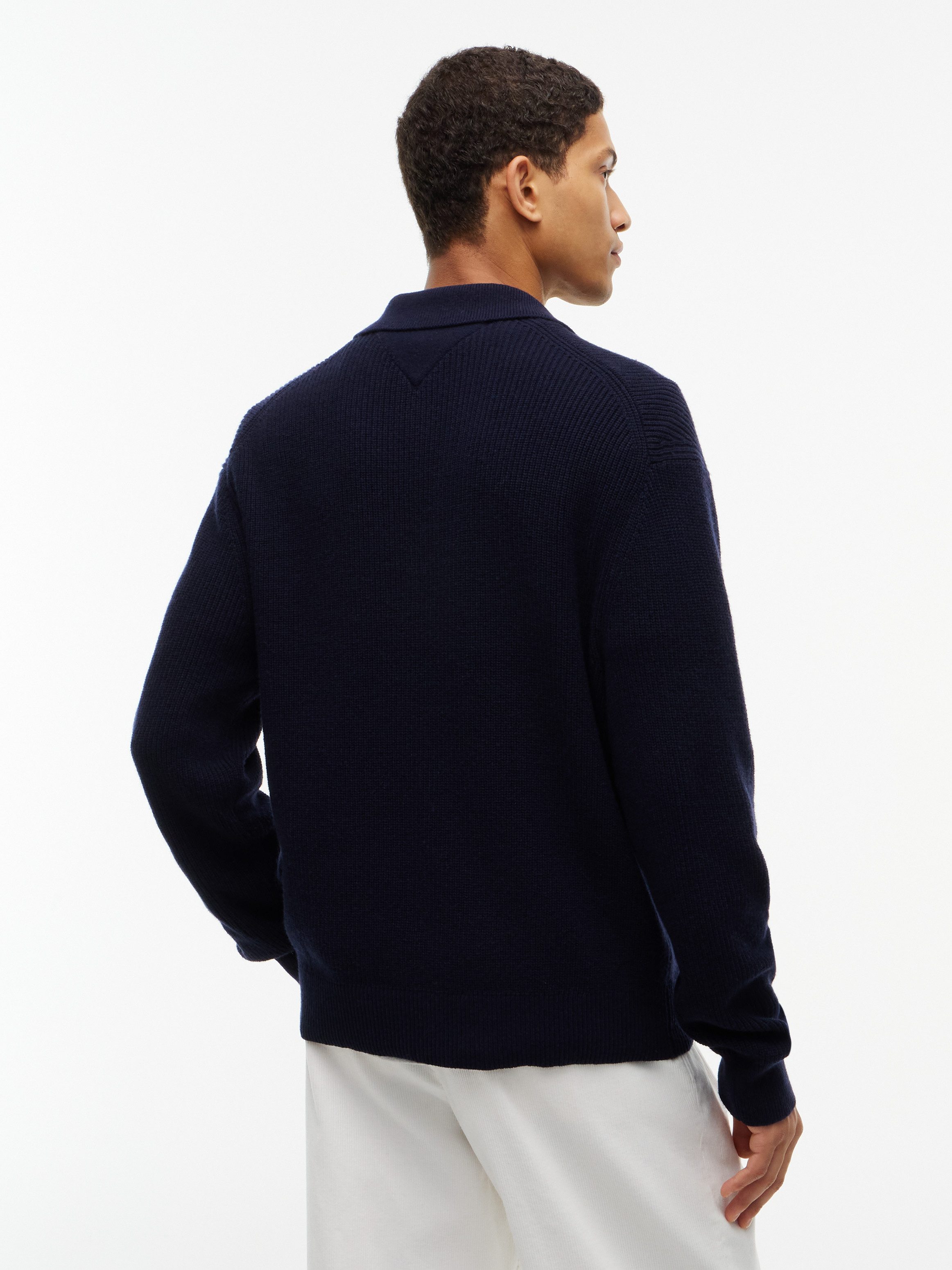 Tommy Hilfiger Rundhalspullover FISHERMAN RIB JONNY COLLAR aus Wollmix – Bild 2 von 5