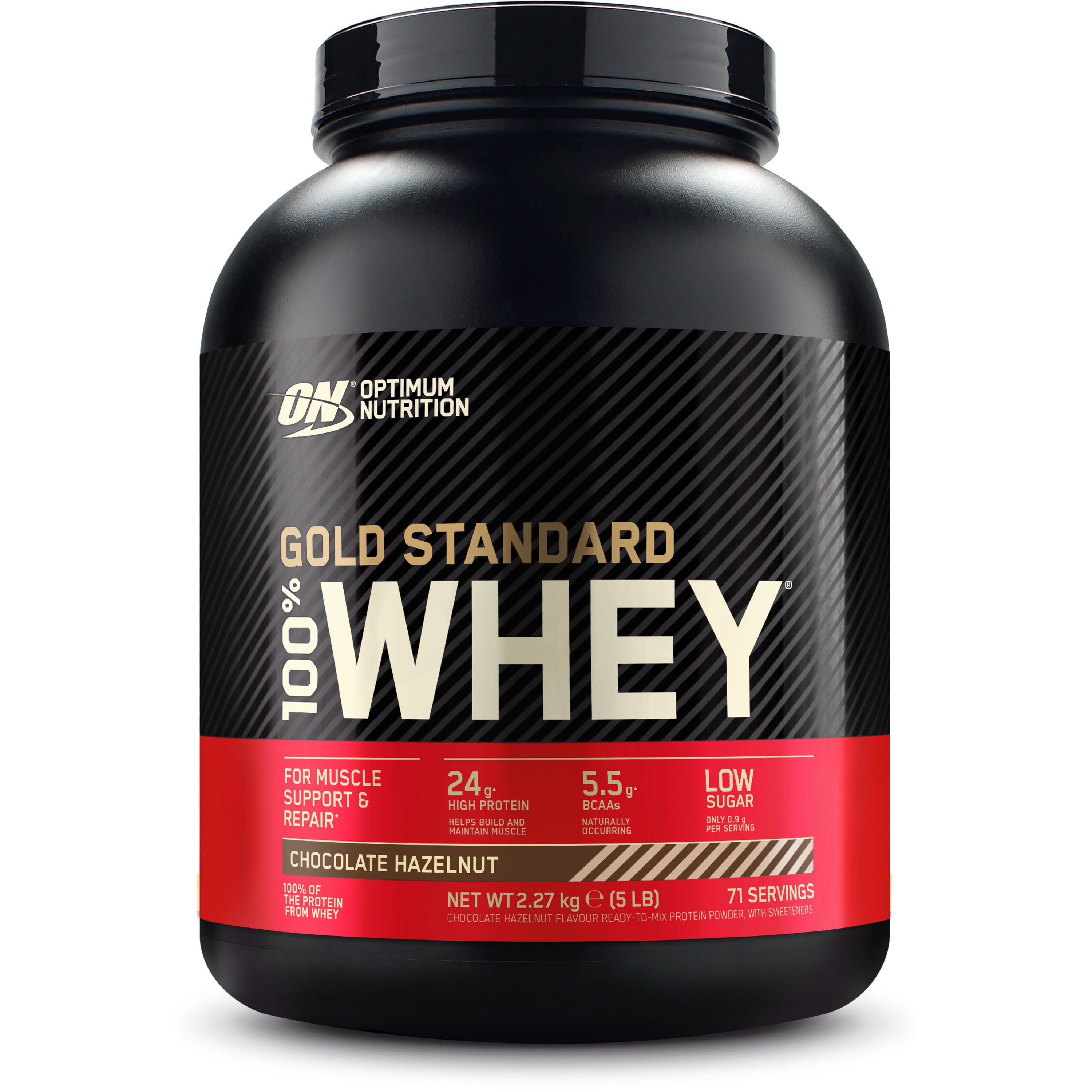 Optimum Nutrition Gold Standard Whey Pulver, 2270 g
