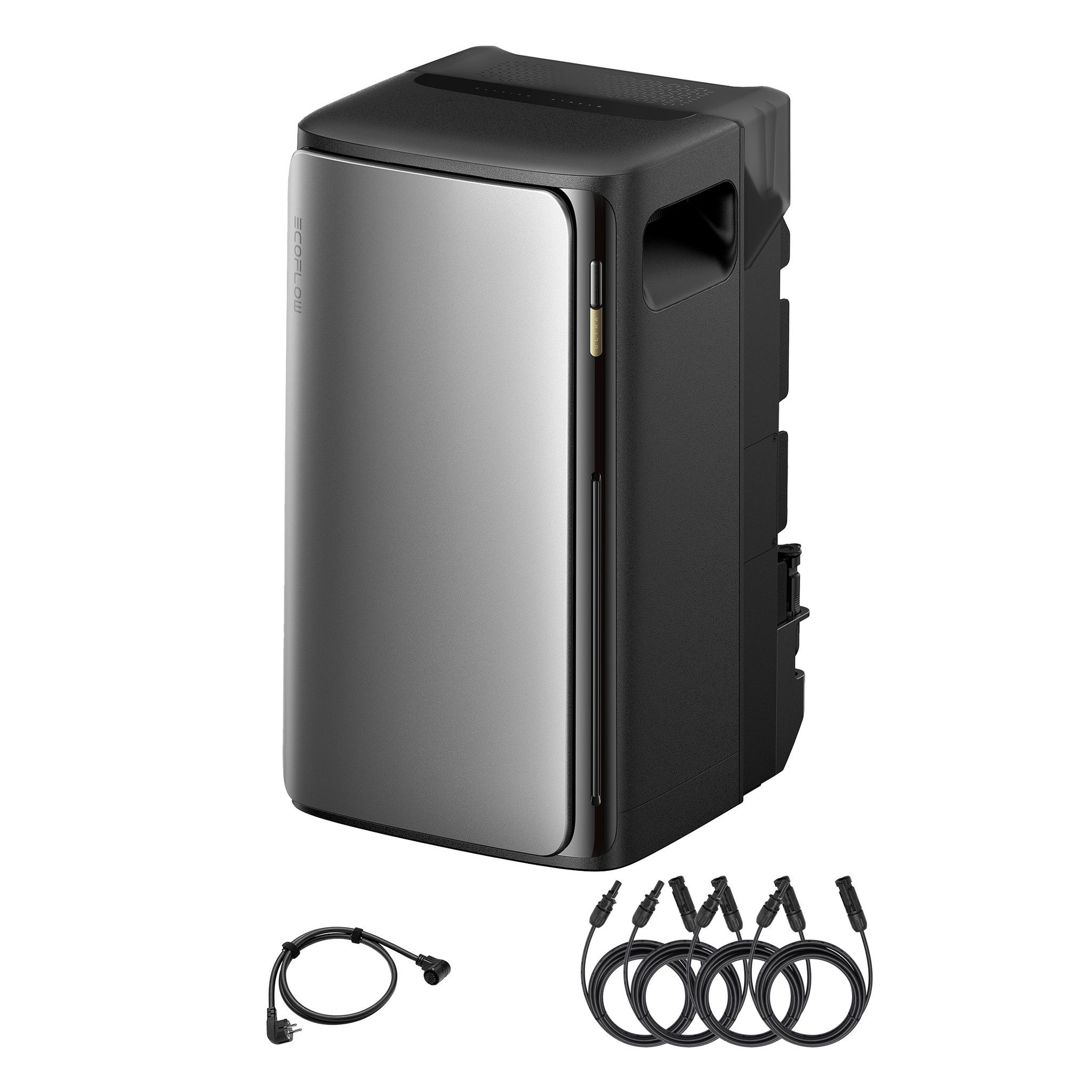 Ecoflow Balkonkraftwerk EcoFlow STREAM Ultra 1,92 kWh All in One Speicher, 800 W, LiFePo4 Batterie, (Set, All-in-One Stromspeicher mit Wechselrichter), 2800W Solareingang (4 MPPT), 1200W Dual AC-Anschlüsse, IP65