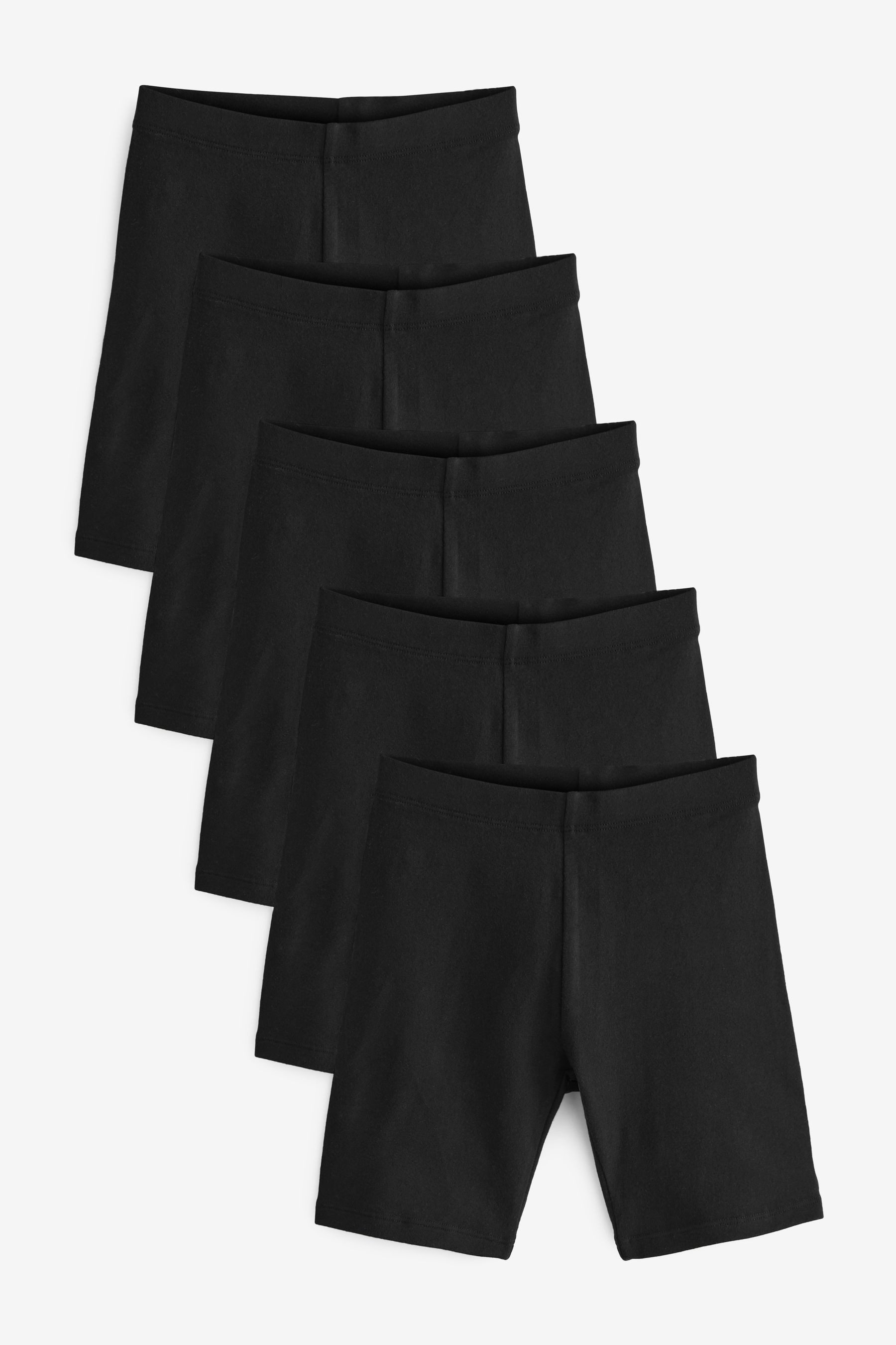 Next Shorts Stretch-Radlershorts, 5er-Pack, längere Länge (5-tlg)