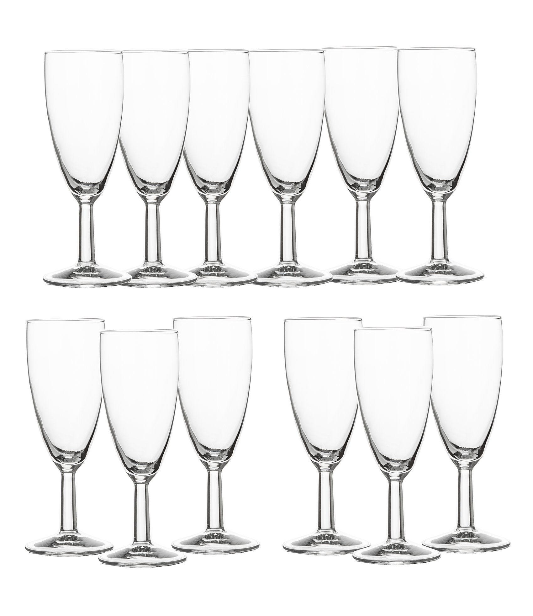 Luminarc Glas Sektgläser 12 Stück Reims Sektkelch 14,5cl, Glas