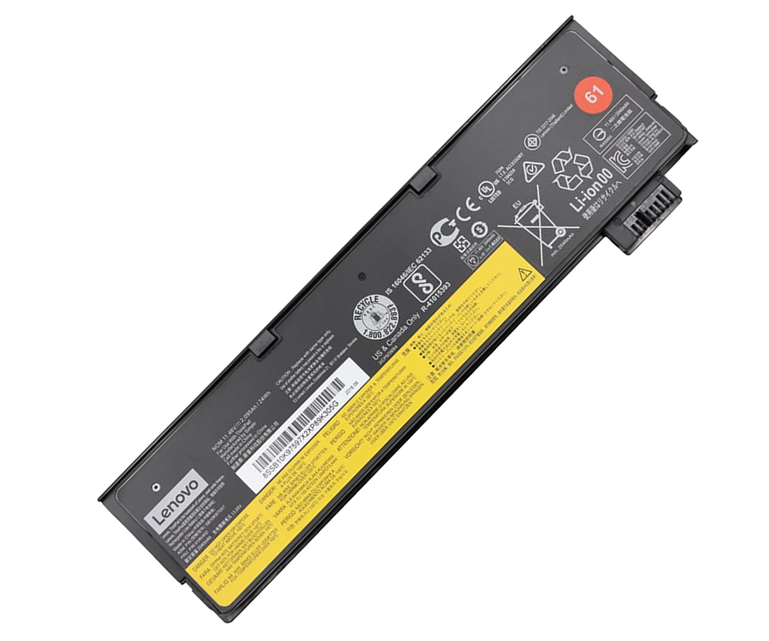 Lenovo Original Akku für Lenovo ThinkPad T470(20HDA01FCD) LaptopAkku Akku 2040 mAh, Akku