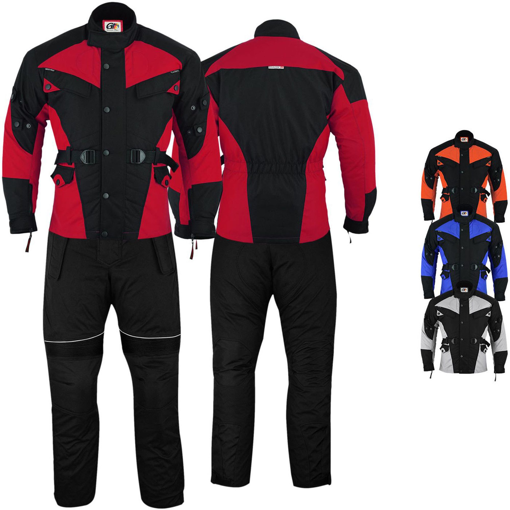 German Wear Motorradkombi GW302K (Spar-Set, 2-tlg., mit Protektoren, Motorradjacke & Motorradhose) 2-teiler Motorradjacke + Motorradhose