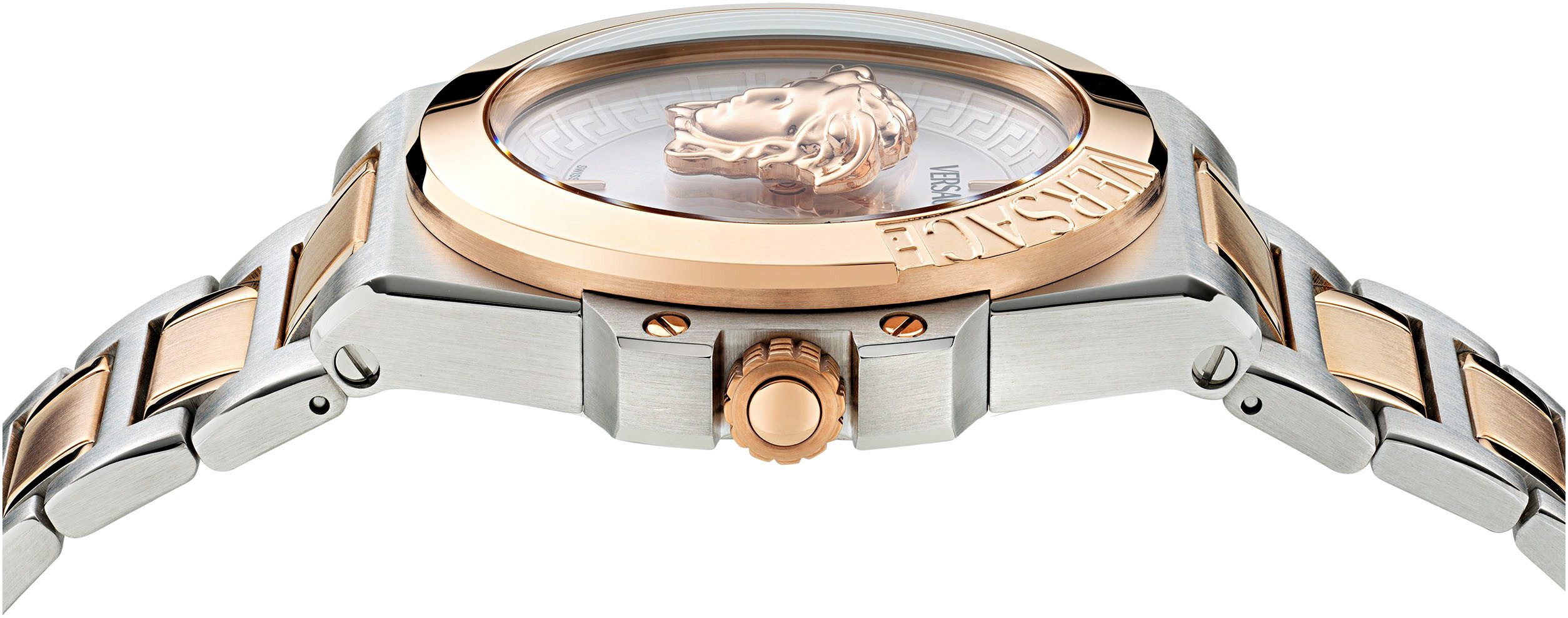 Versace Quarzuhr HERA VE8D00424, Armbanduhr, Damenuhr, Saphirglas, Swiss Made, analog, Edelstahlarmband