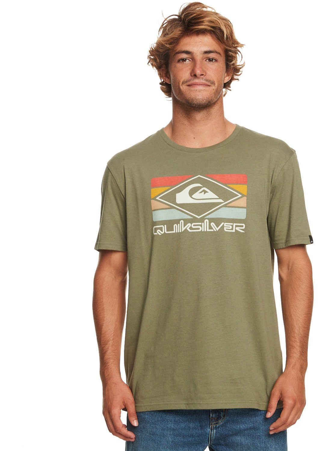 Quiksilver Four Clover T-Shirt Qs Leaf Rainbow