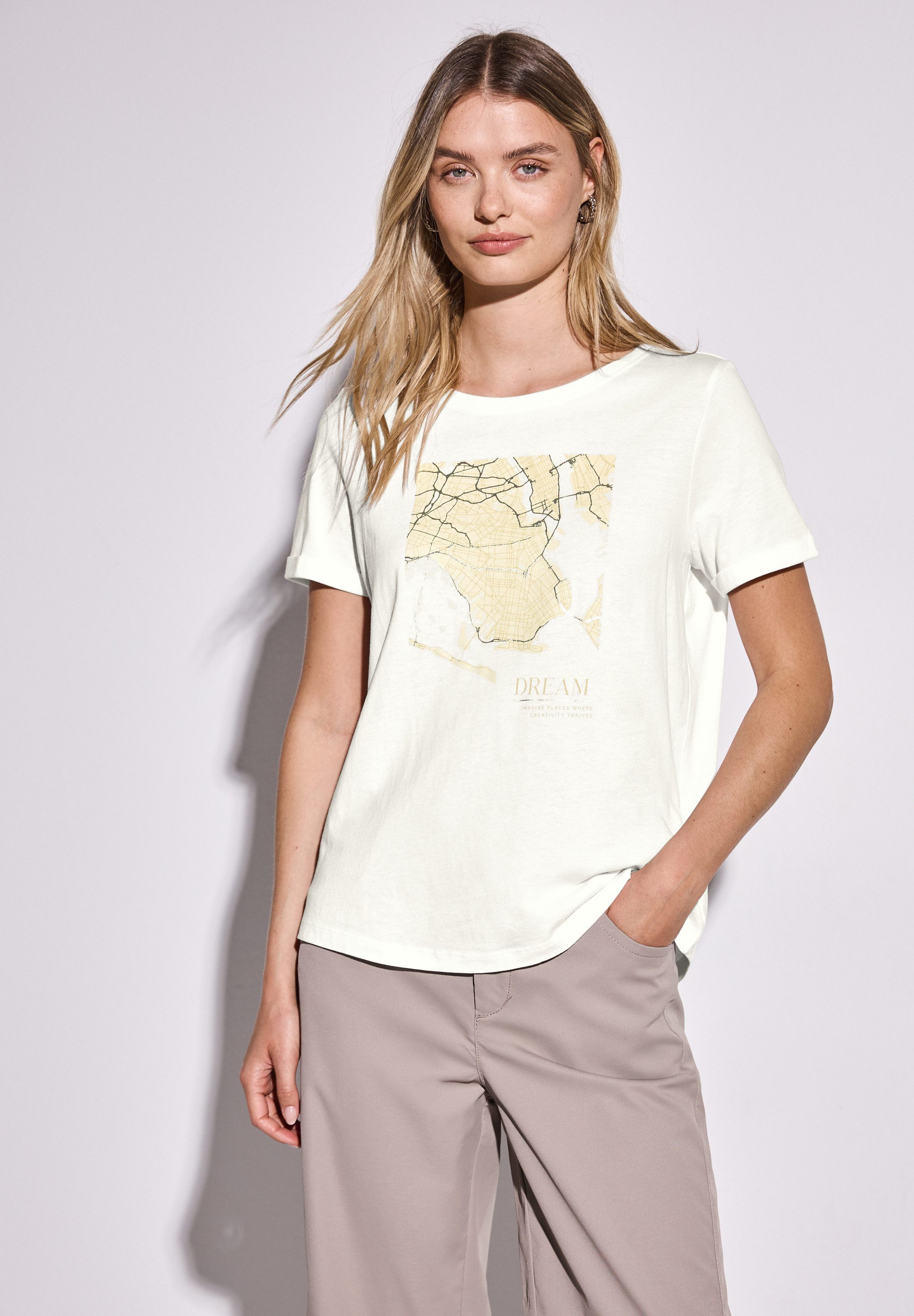 STREET ONE T-Shirt, mit Rundhalsausschnitt günstig online kaufen