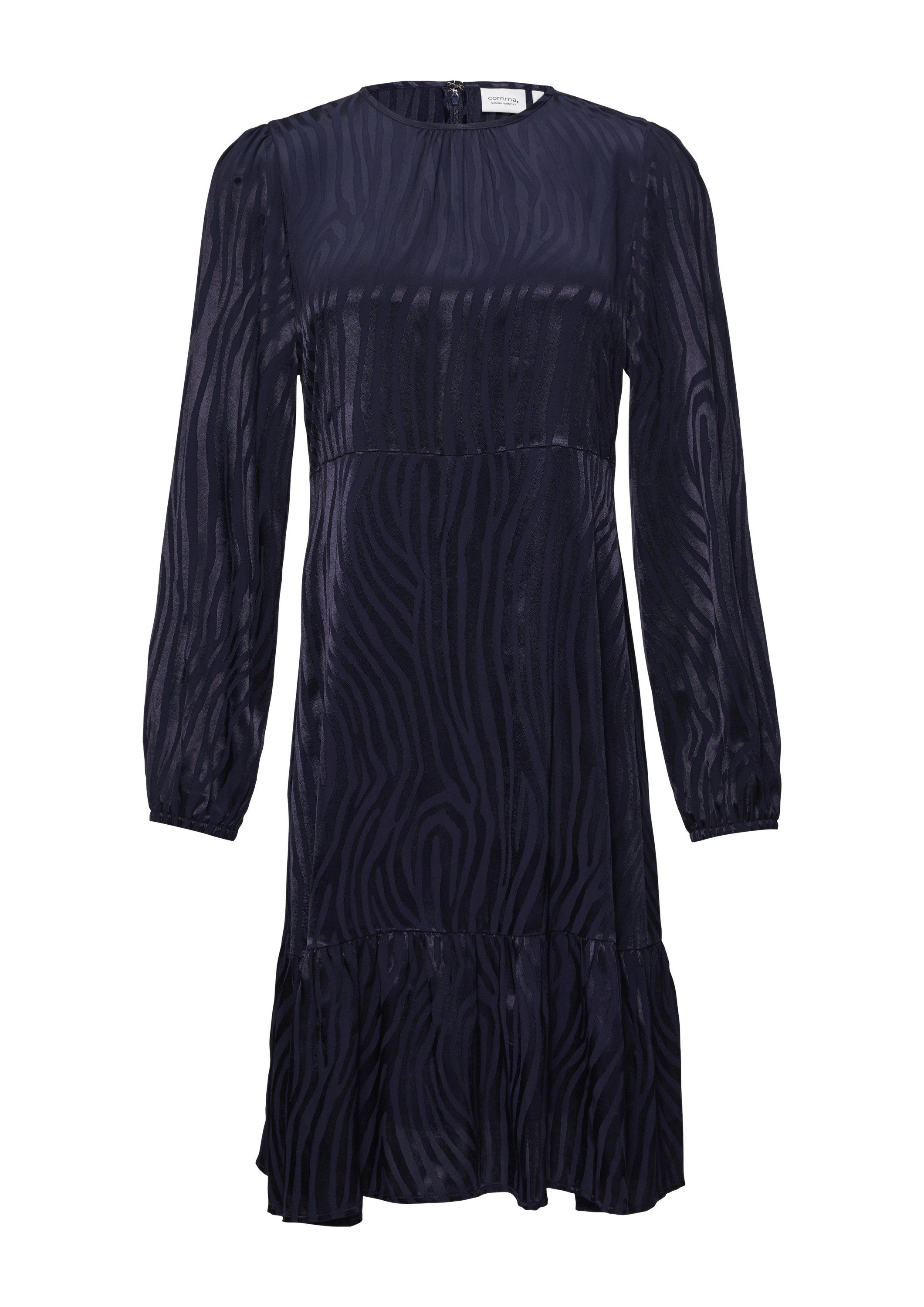 comma Minikleid Kleid Kurzes Kleid in Animal-Optik