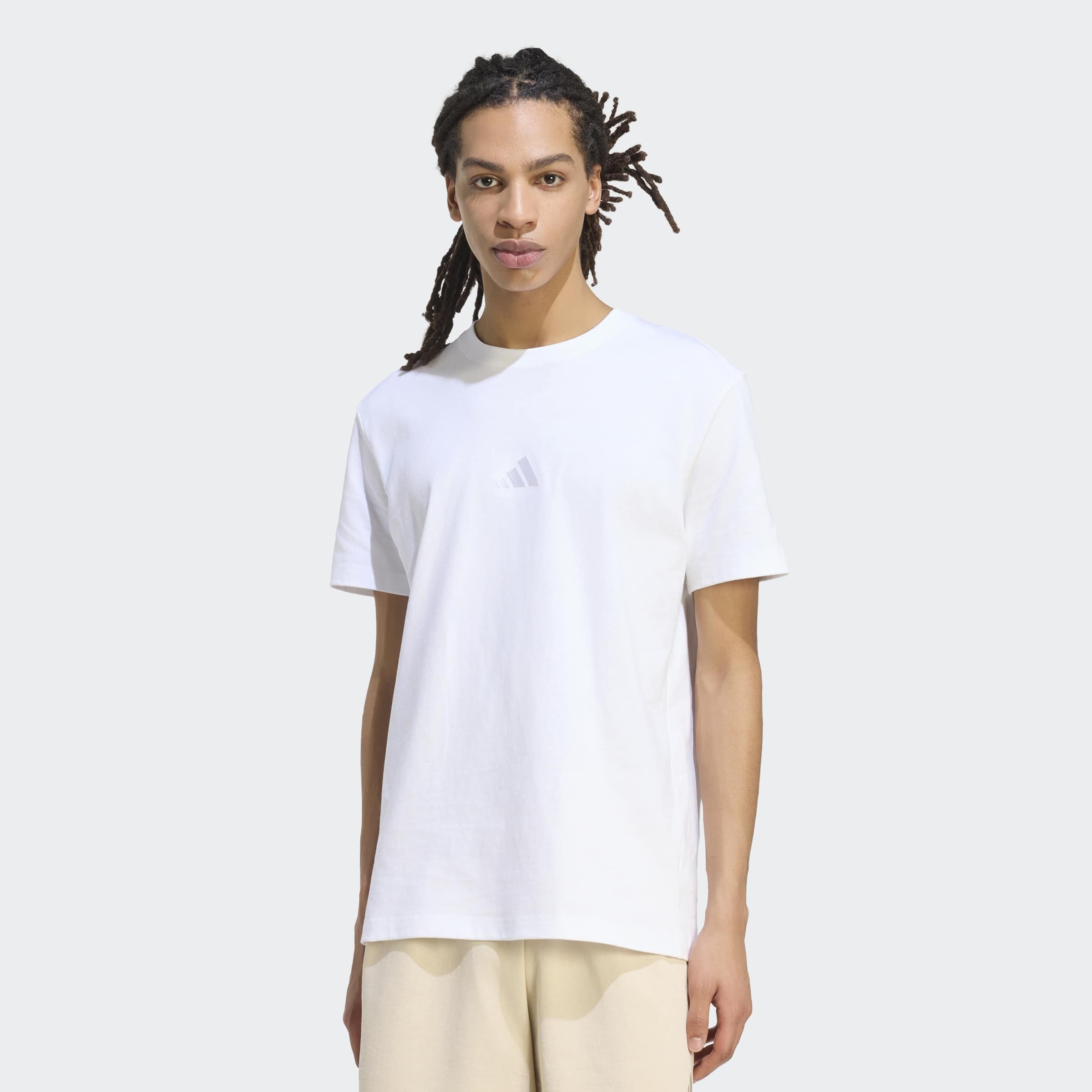 adidas Sportswear T-Shirt M AK SL TEE mit Rundhalsausschnitt, ohne Verschluss, aus Baumwolle, normale Länge. Reduzierter Preis € 29,99. Unverbindliche Preisempfehlung € 35,00