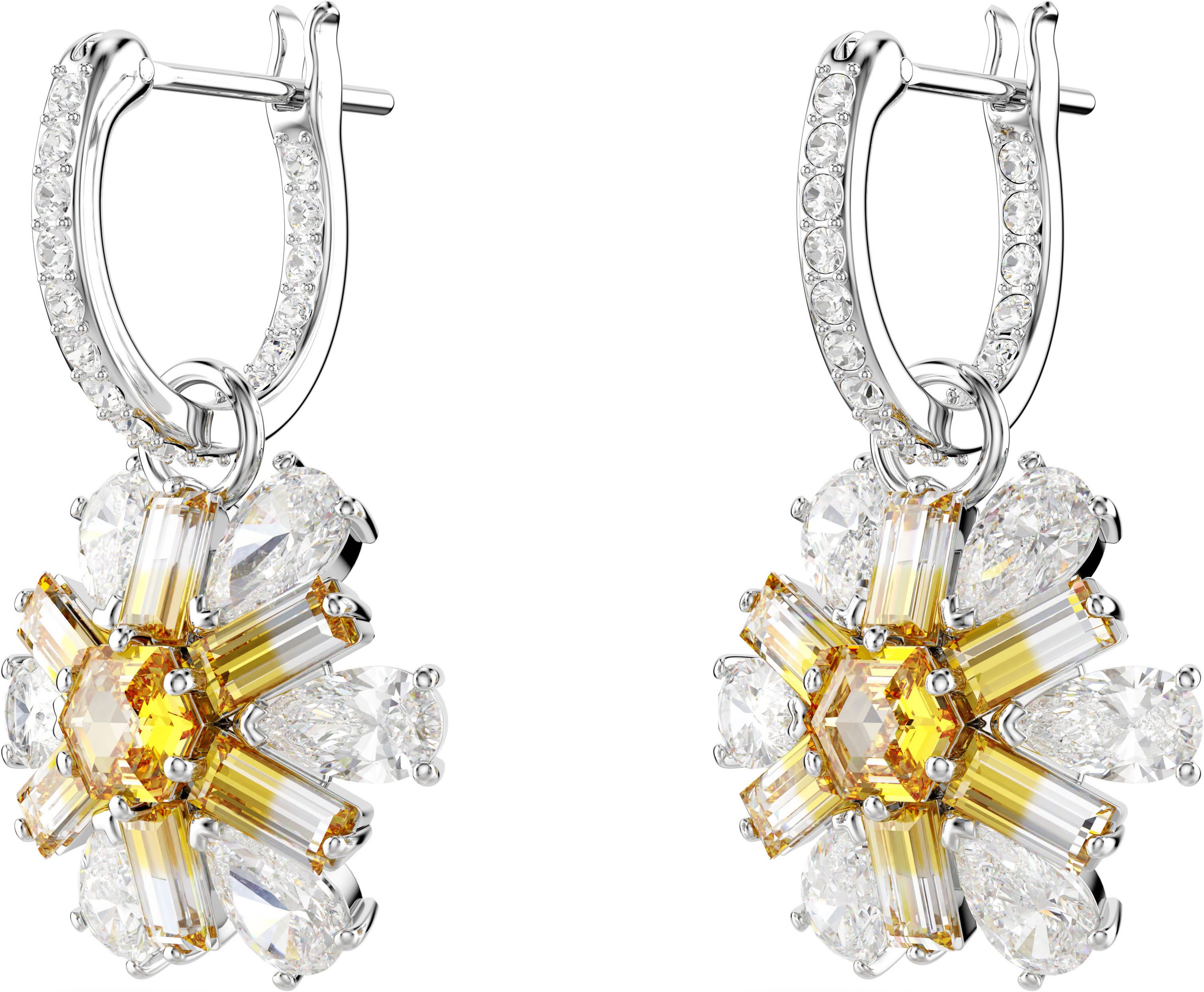 Swarovski Paar Ohrhänger Idyllia E Florere Drop Blume, mit Swarovski® Kristall - Einhänger abnehmbar
