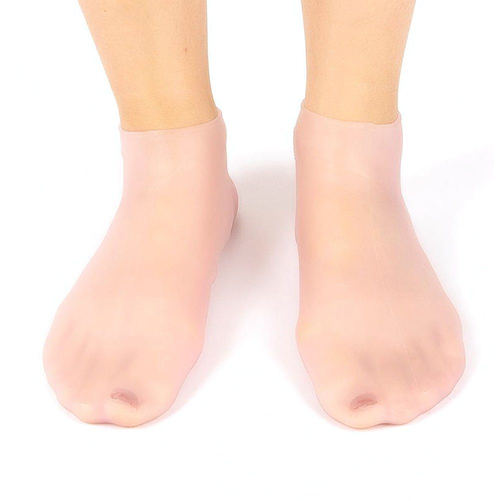 Blusmart Funktionssocken Frauen Silikon Spa Socken Fuß Hautfreundliche Bequeme Pediküre pink