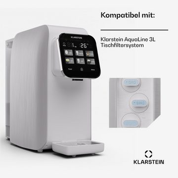 Klarstein Wasserfilter AquaLine CF Filter 2-in-1 Filtersystem, Zubehör für AquaLine CF, 2-in-1 Filtersystem Wasseraufbereitung Carbon-Filter