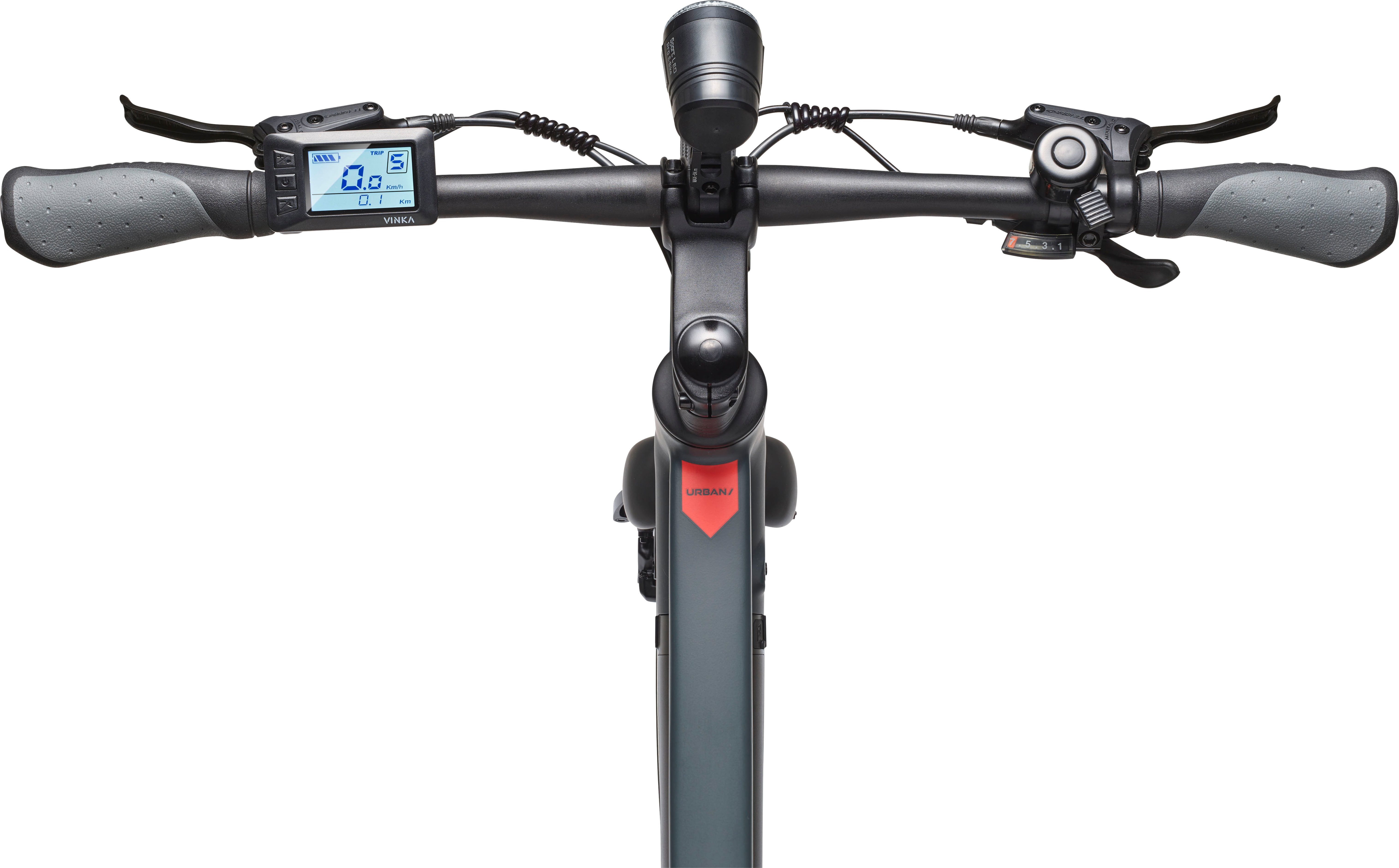 Telefunken E-Bike Cityrad UH210 Herren, 7 Gang Shimano, Kettenschaltung, Heckmotor, 417,6 Wh, (28 Zoll, Straßenzulassung, Drehmomentsensor), Pedelec, Elektrofahrrad für Herren, Urbanbike