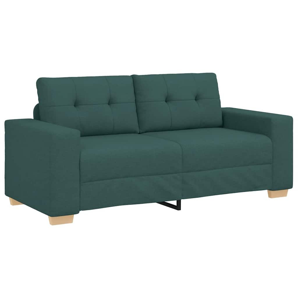 vidaXL Sofa Loveseat-Sofa Dunkelgrün 140 cm günstig online kaufen