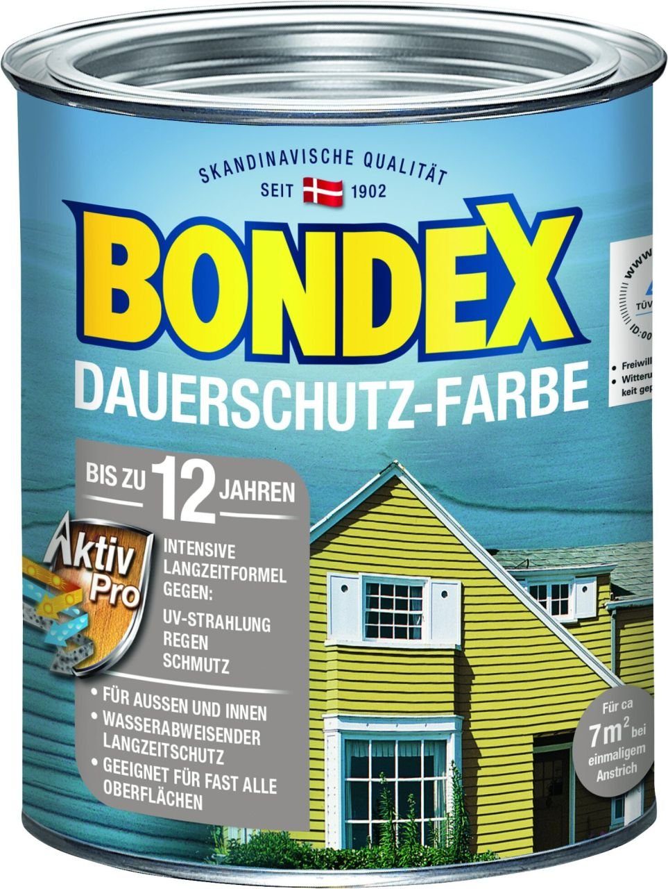 Bondex Holzschutzlasur Bondex Dauerschutz-Holzfarbe 750 ml ozean blau