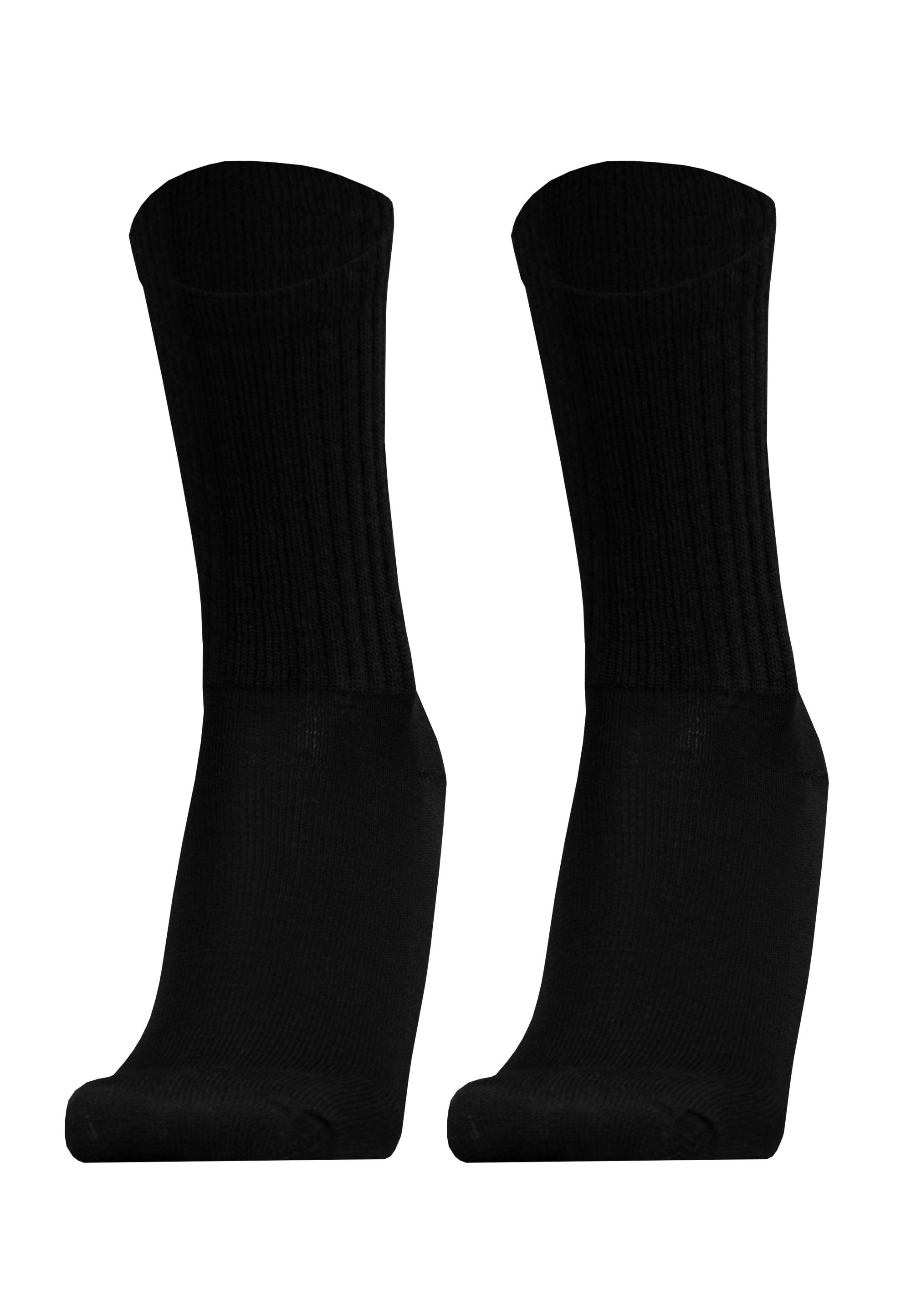 2er Socken SPORT atmungsaktiver in schwarz MERINO Qualität (2-Paar) UphillSport Pack