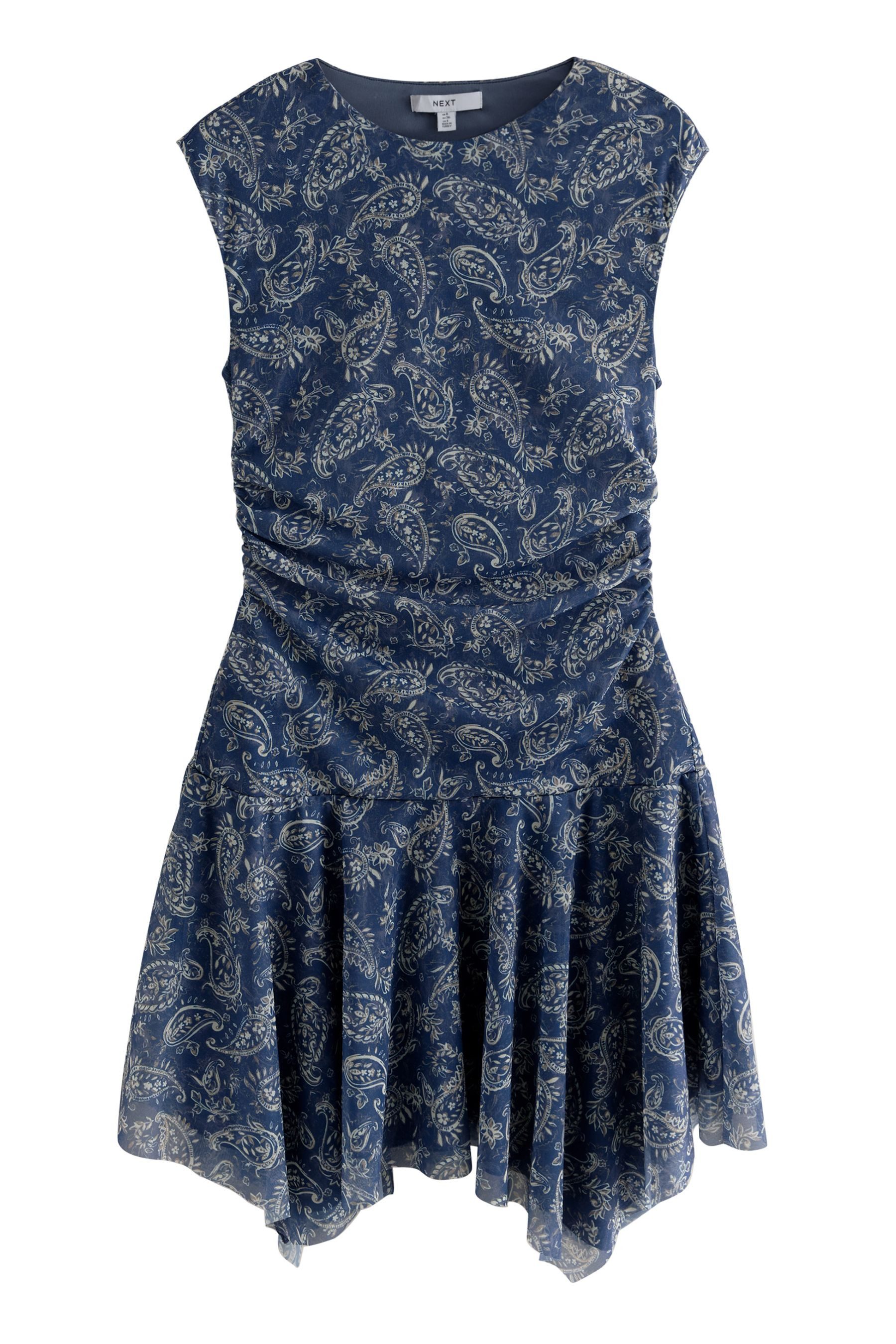 Next Minikleid Asymmetrisches Minikleid mit Mesh günstig online kaufen