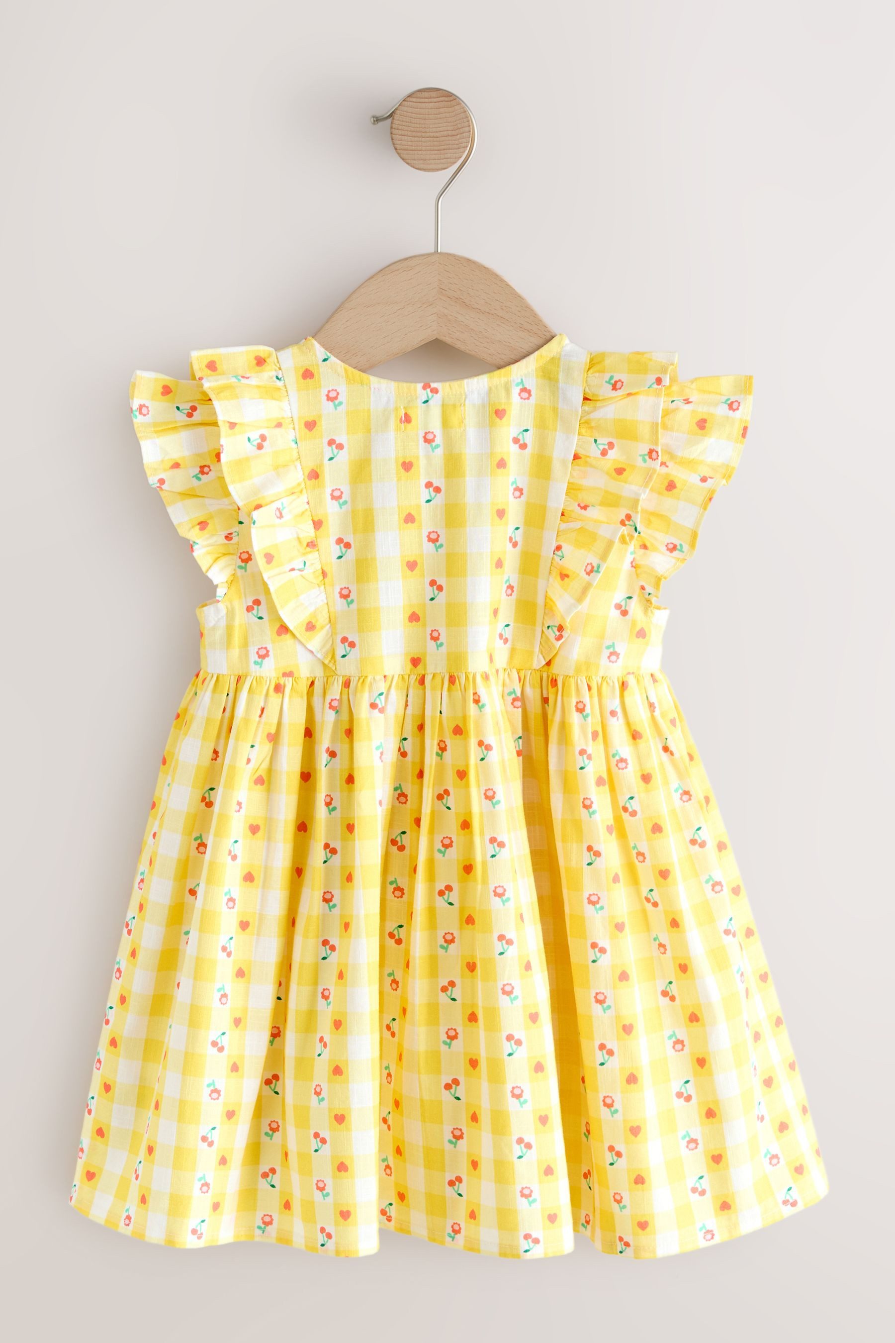Next Blusenkleid Kleid mit Rüschenärmeln (1-tlg)