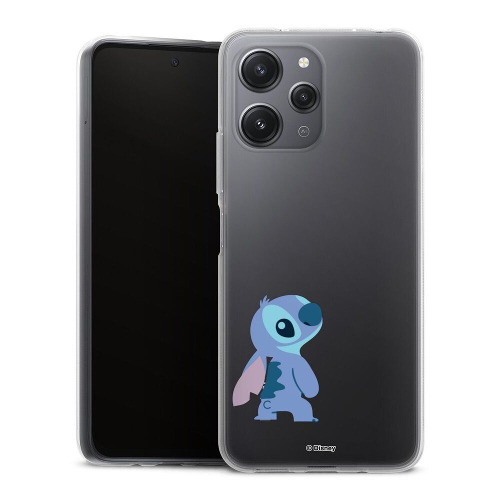 DeinDesign Handyhülle Lilo & Stitch Fanartikel Disney Stitch Smiling, Xiaomi Redmi 12 Silikon Hülle Bumper Case Handy Schutzhülle