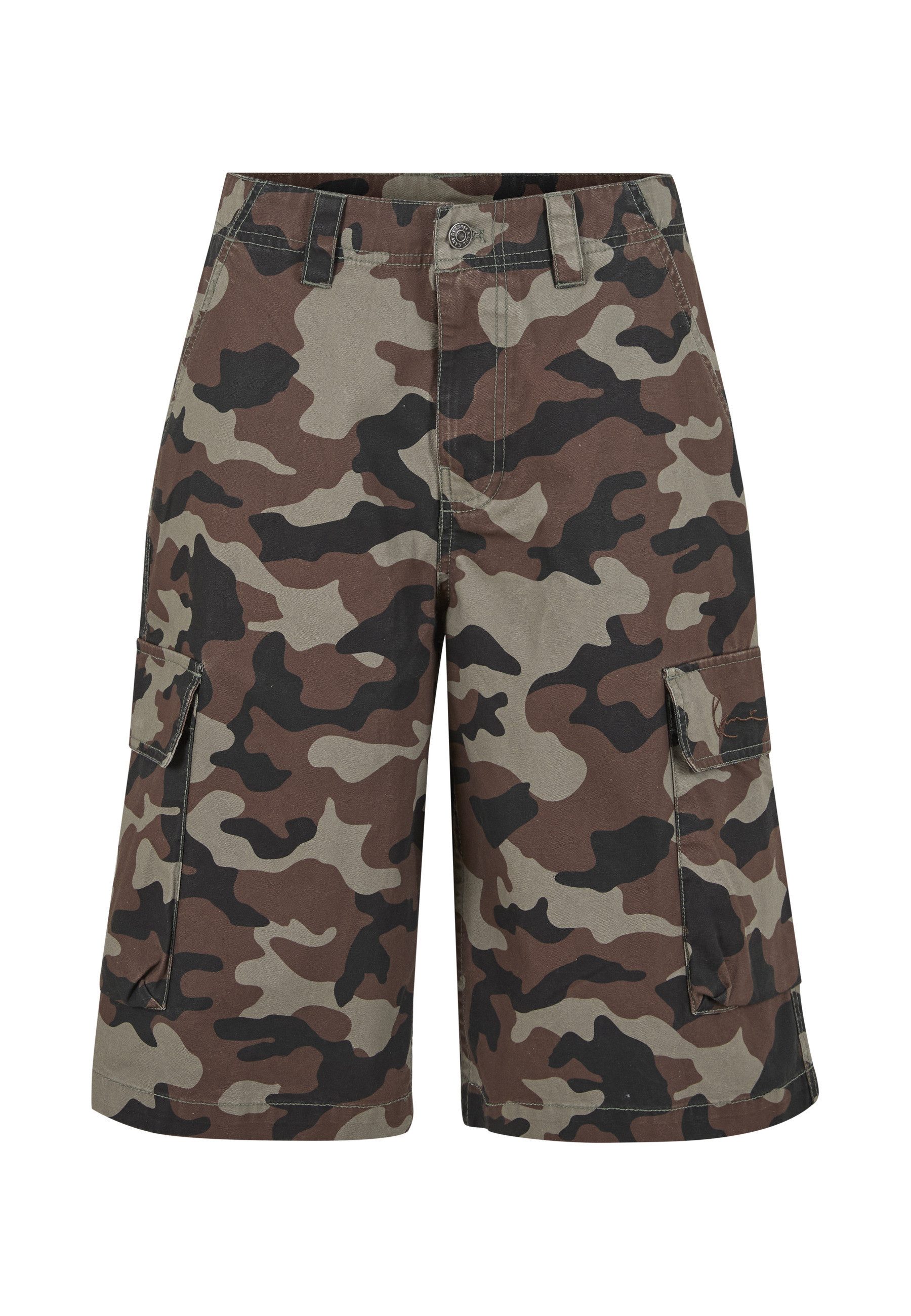Karl Kani Cargoshorts Karl Kani Signature Camo Cargo Baggy Shorts (1-tlg)