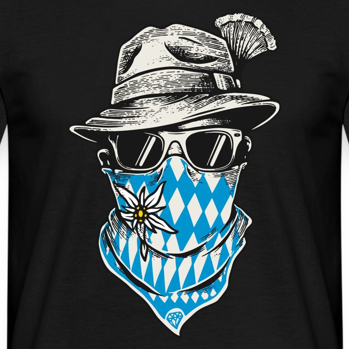 Spreadshirt T-Shirt Bayrischer Lausbua Cool Trachtersatz Männer T-Shirt (1-tlg)