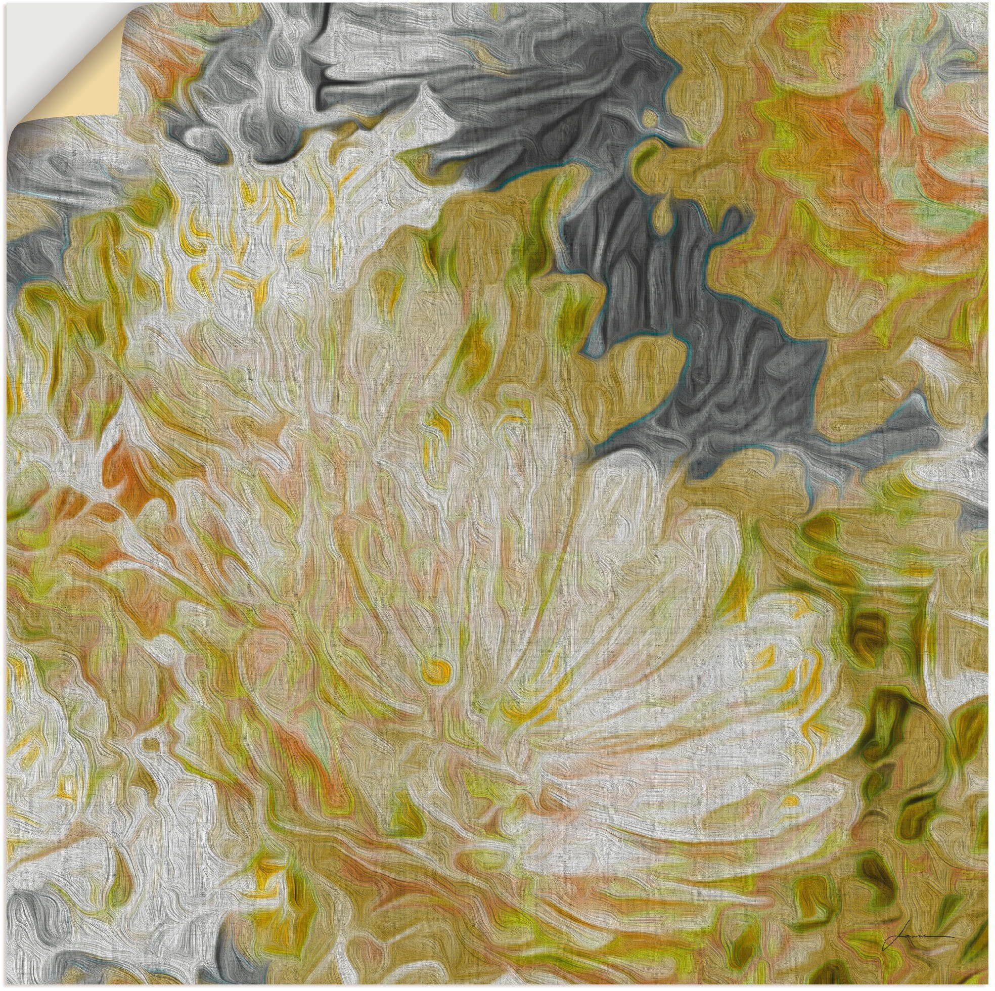 oder als Größen Alubild, Artland Chrysanthemen in Poster St), versch. Wandaufkleber II, Blumen Sonne in Leinwandbild, (1 der Wandbild