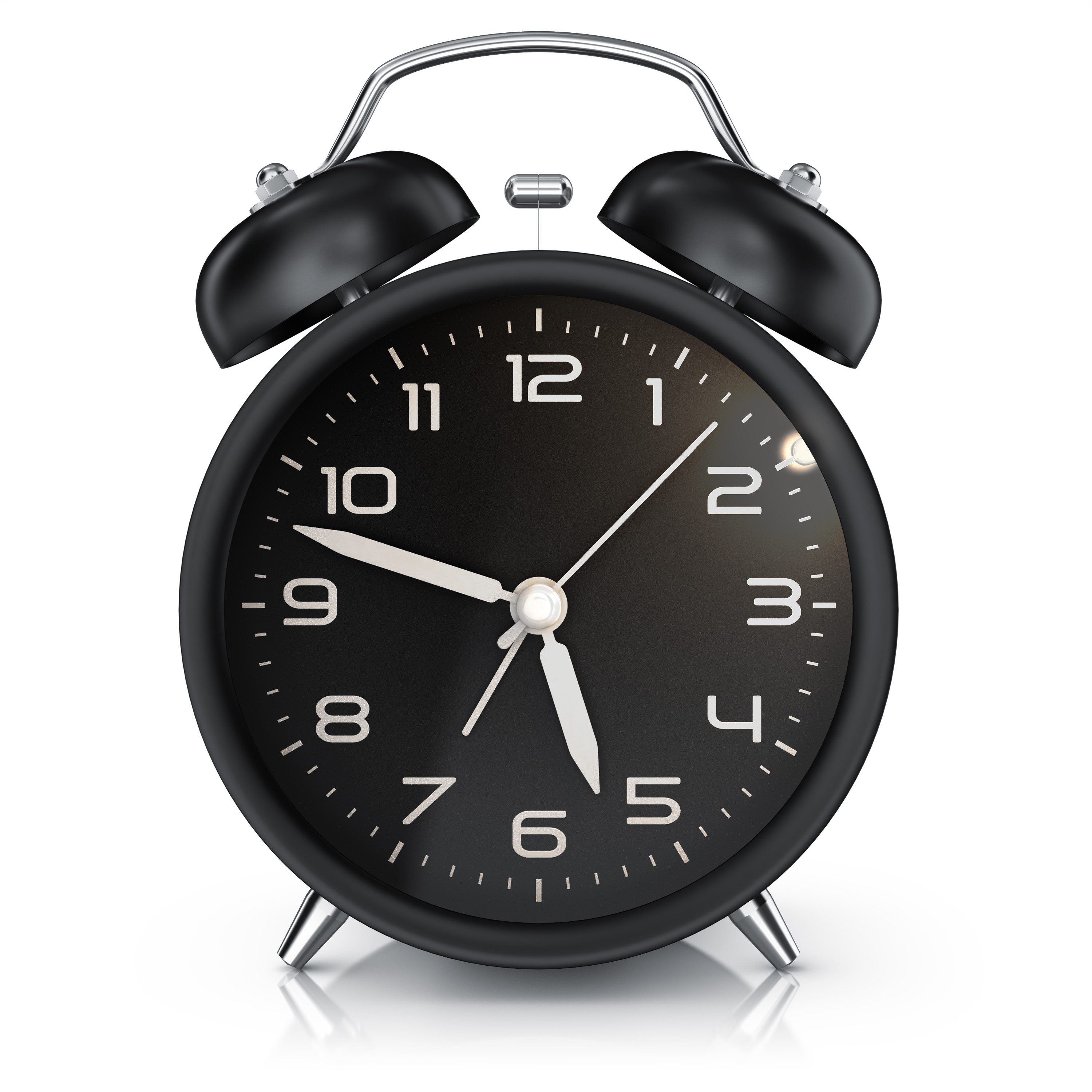 BEARWARE Wecker Analog, rund, mit Licht, Retro, lauter Glockenalarm für Tie günstig online kaufen