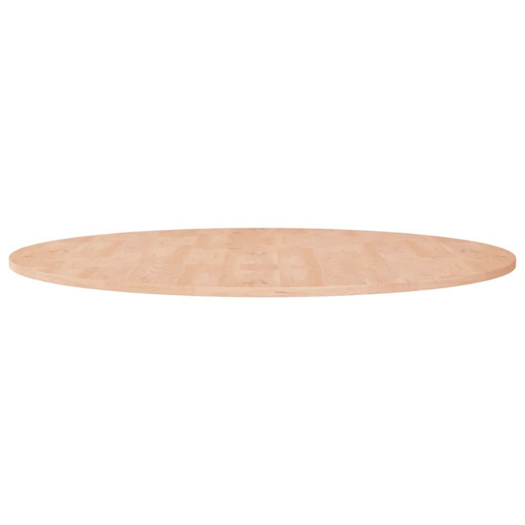 furnicato Tischplatte Runde aus massivem Eichenholz, 90 cm Durchmesser, (1 St), Unbehandelte Tischplatte als Esstisch-Platte für Cafés und Hotels