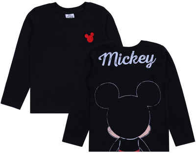 Sarcia.eu Langarmbluse Schwarze Jungen-Bluse mit langen Ärmel Mickey Mouse 8 Jahre