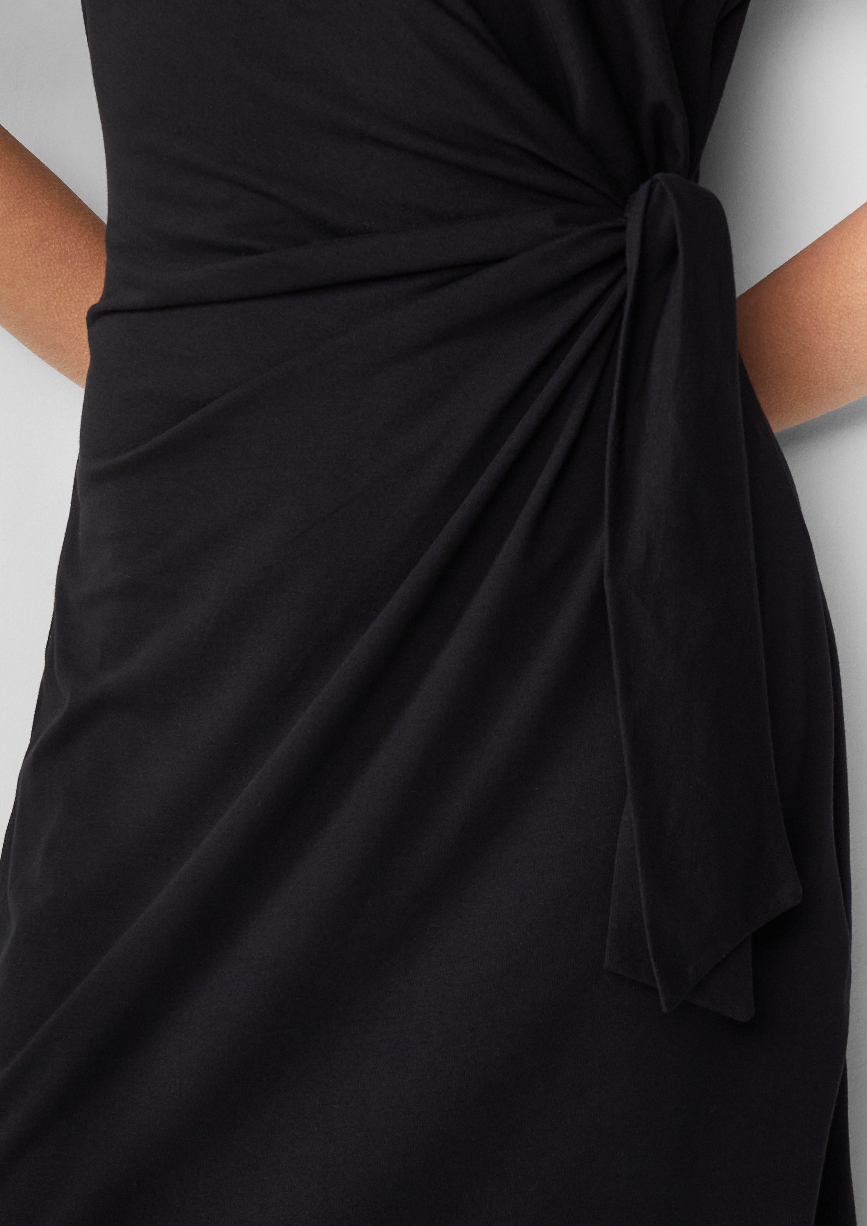s.Oliver Maxikleid Jersey-Kleid mit Knotendetail und günstig online kaufen