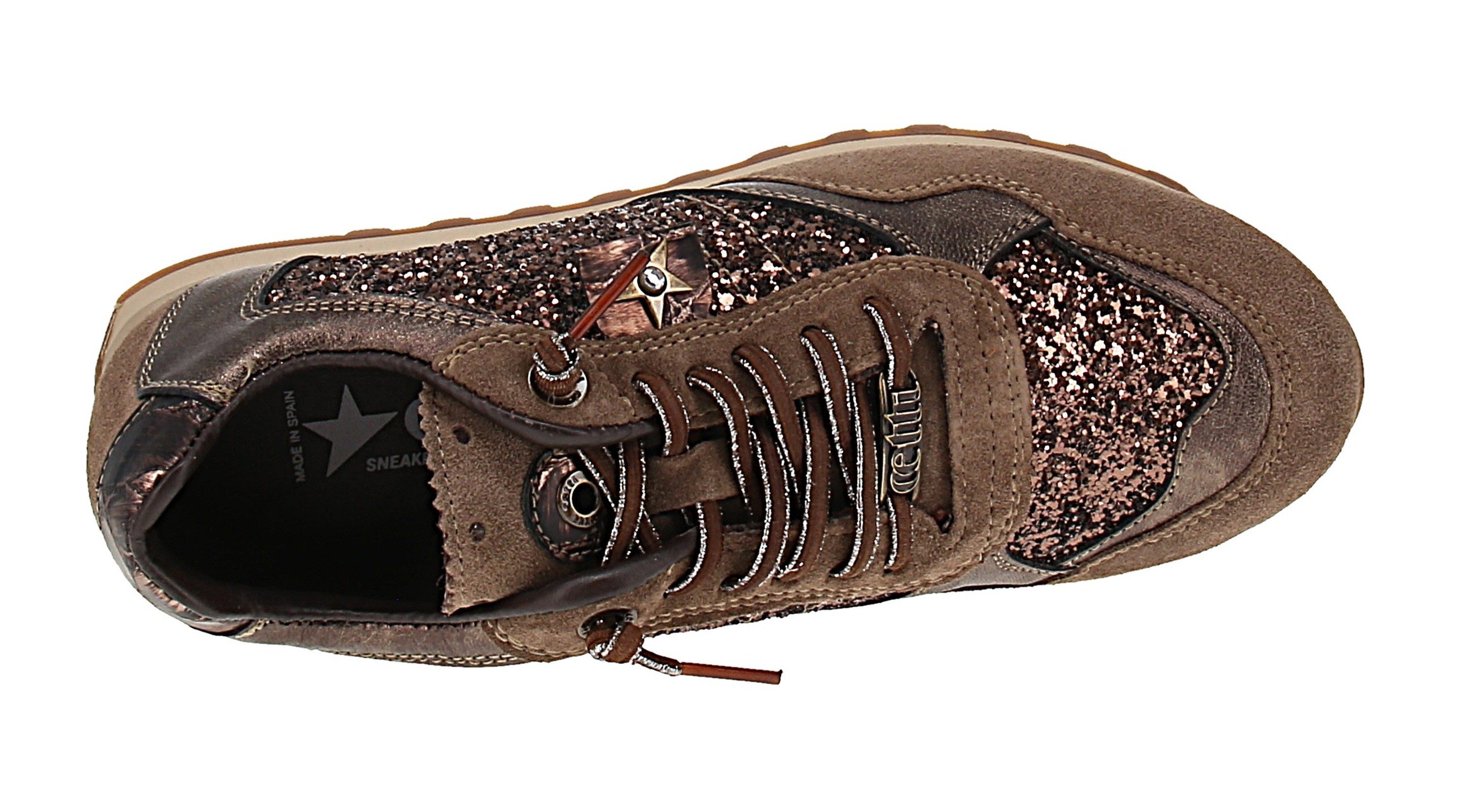 Cetti Cetti C-848 SRA INV27 - Damen Sneaker - Ante-Glitter-Vision Sneaker – Bild 5 von 5