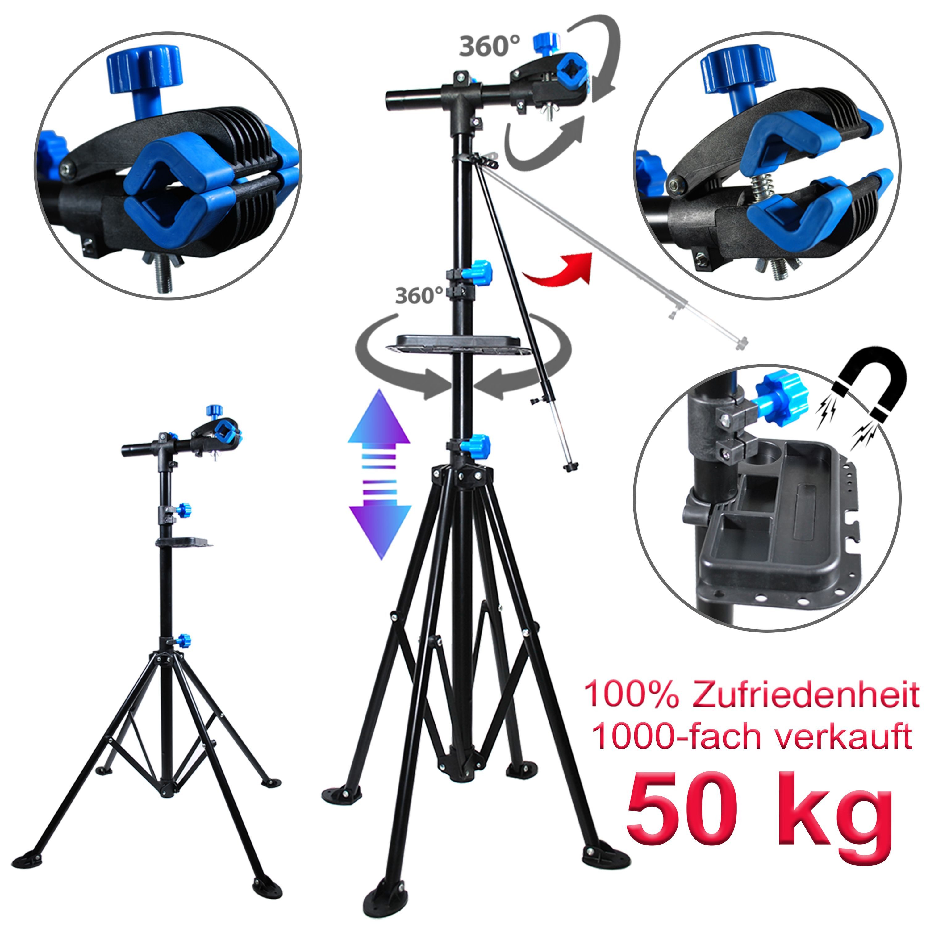 Fahrrad-Montageständer Reparaturständer Profi höhenverstellbar klappbar 50kg M