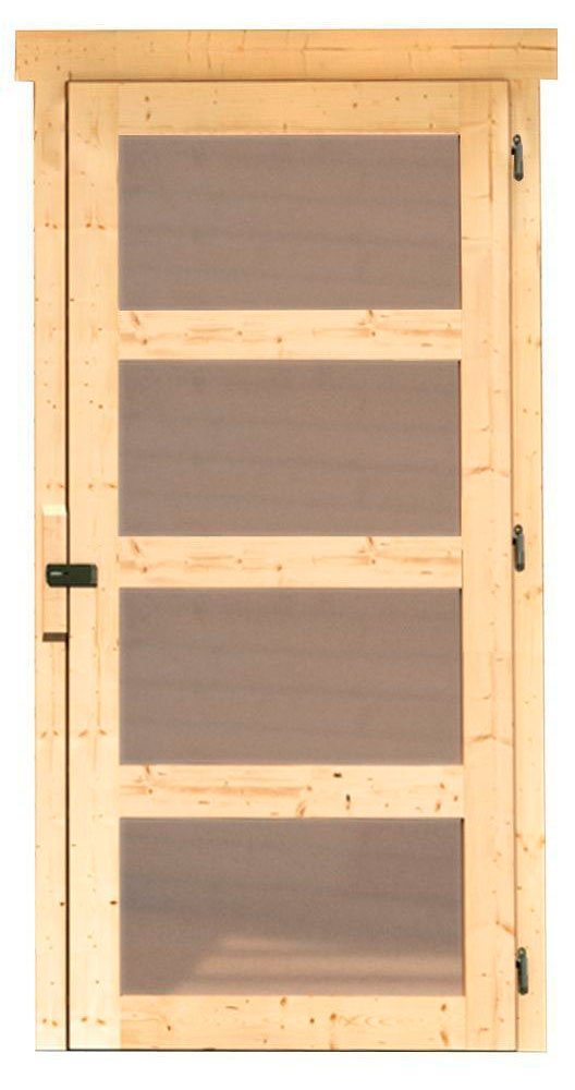 Karibu Gartenhaus Mühlentrup 3, BxT: 428x351,5 cm, terragrau oder naturbelassen