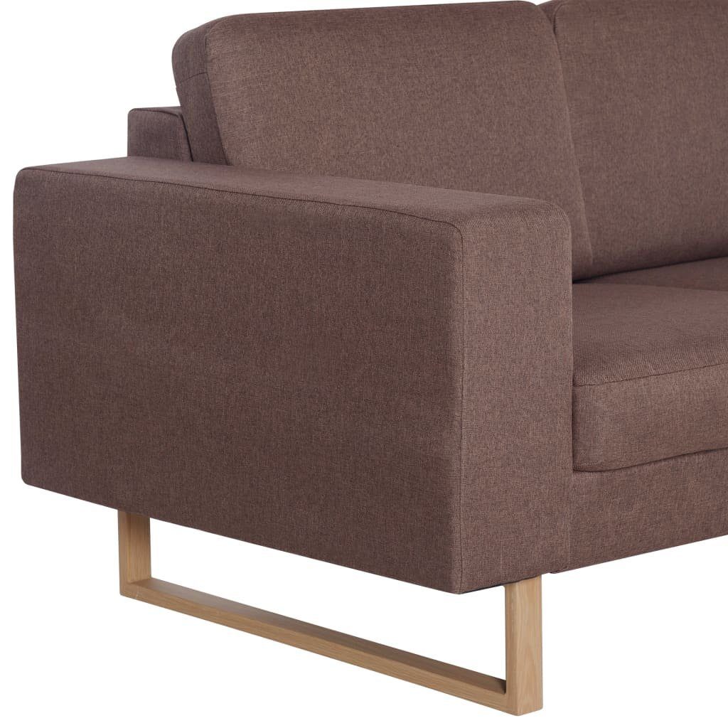 2-Sitzer-Sofa Sofa Braun Couch vidaXL Stoff