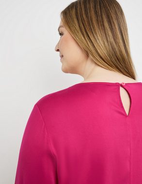 Samoon Langarmbluse Elegante Bluse mit Raff-Detail