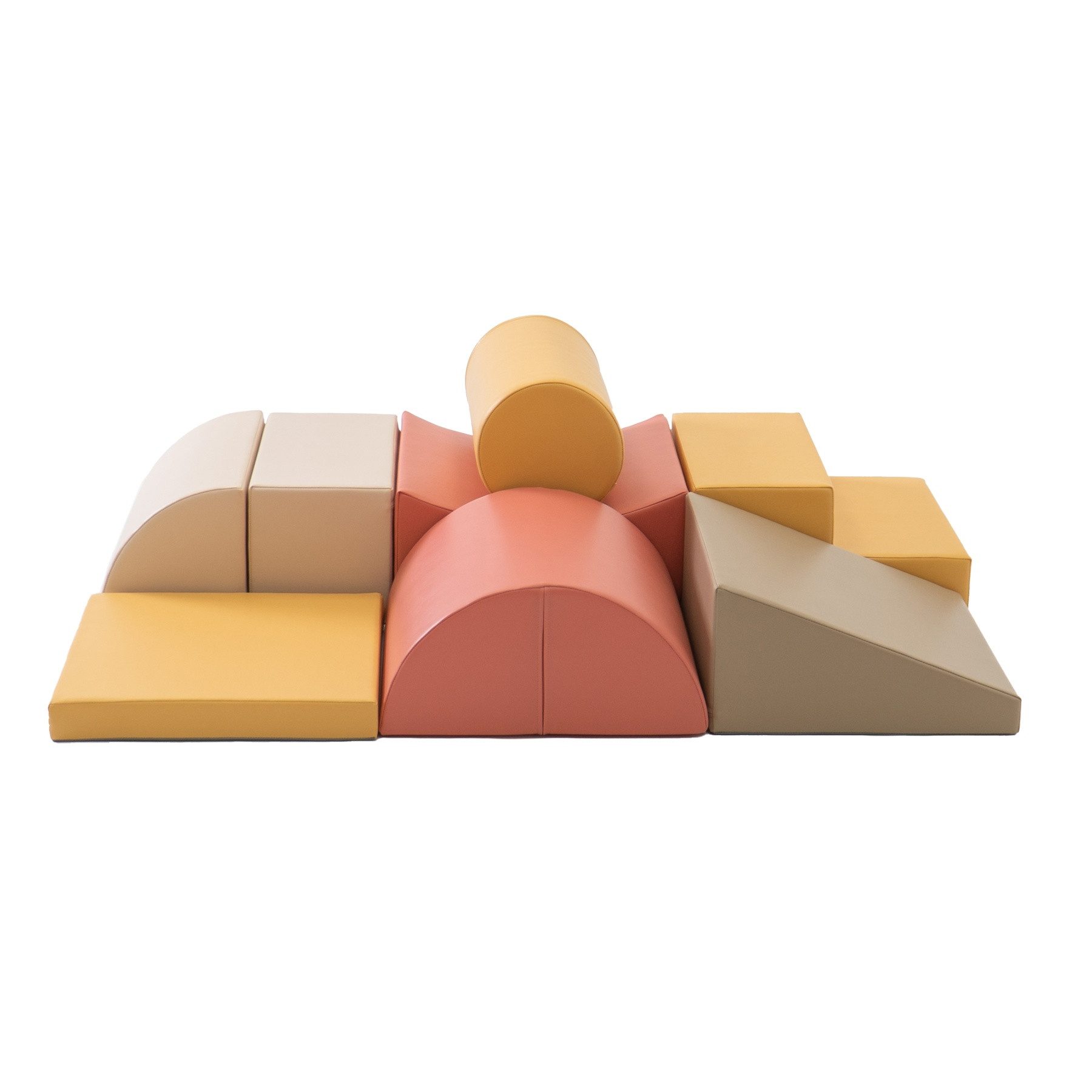 IGLUSoftplay IGLU SET 33 Adventurer - Beige/Grün/Pastell Schaumstoff-Bausteine Spielbauklötze, Produktursprung: Lettland, Altersempfehlung: 1–5 Jahre,1 kg, UK)