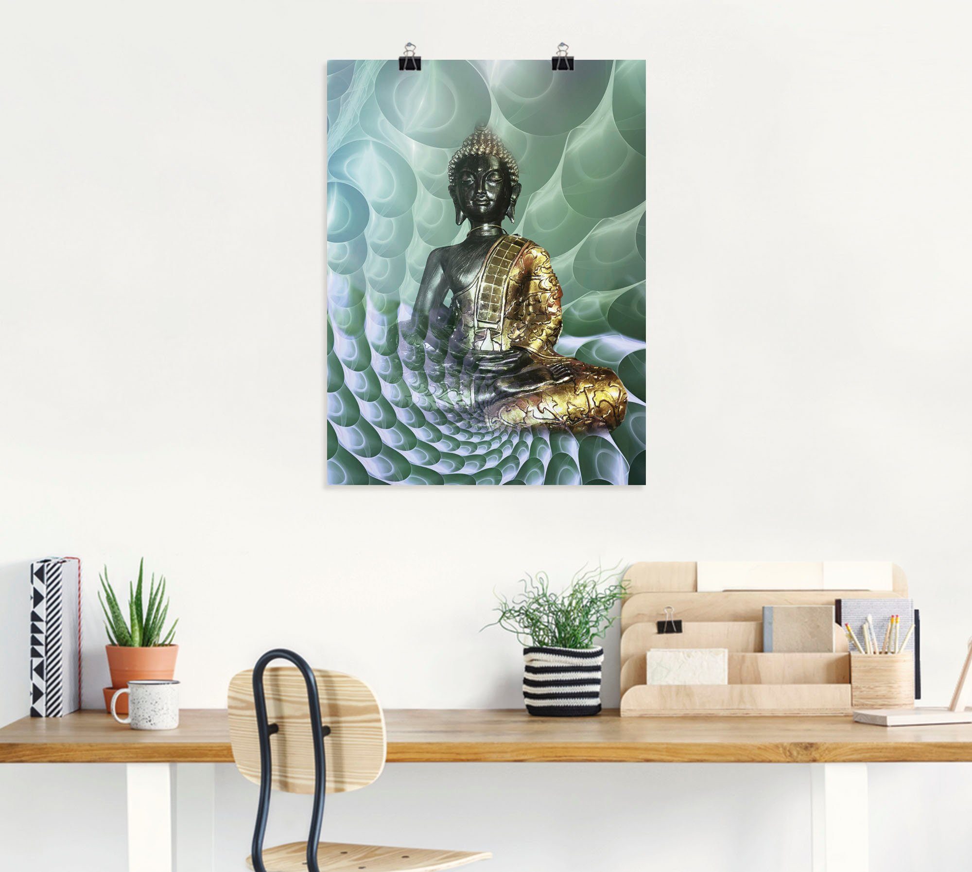 Artland Wandbild Buddhas Traumwelt CB, Religion (1 St), als Alubild, Leinwandbild, Poster in verschied. Größen
