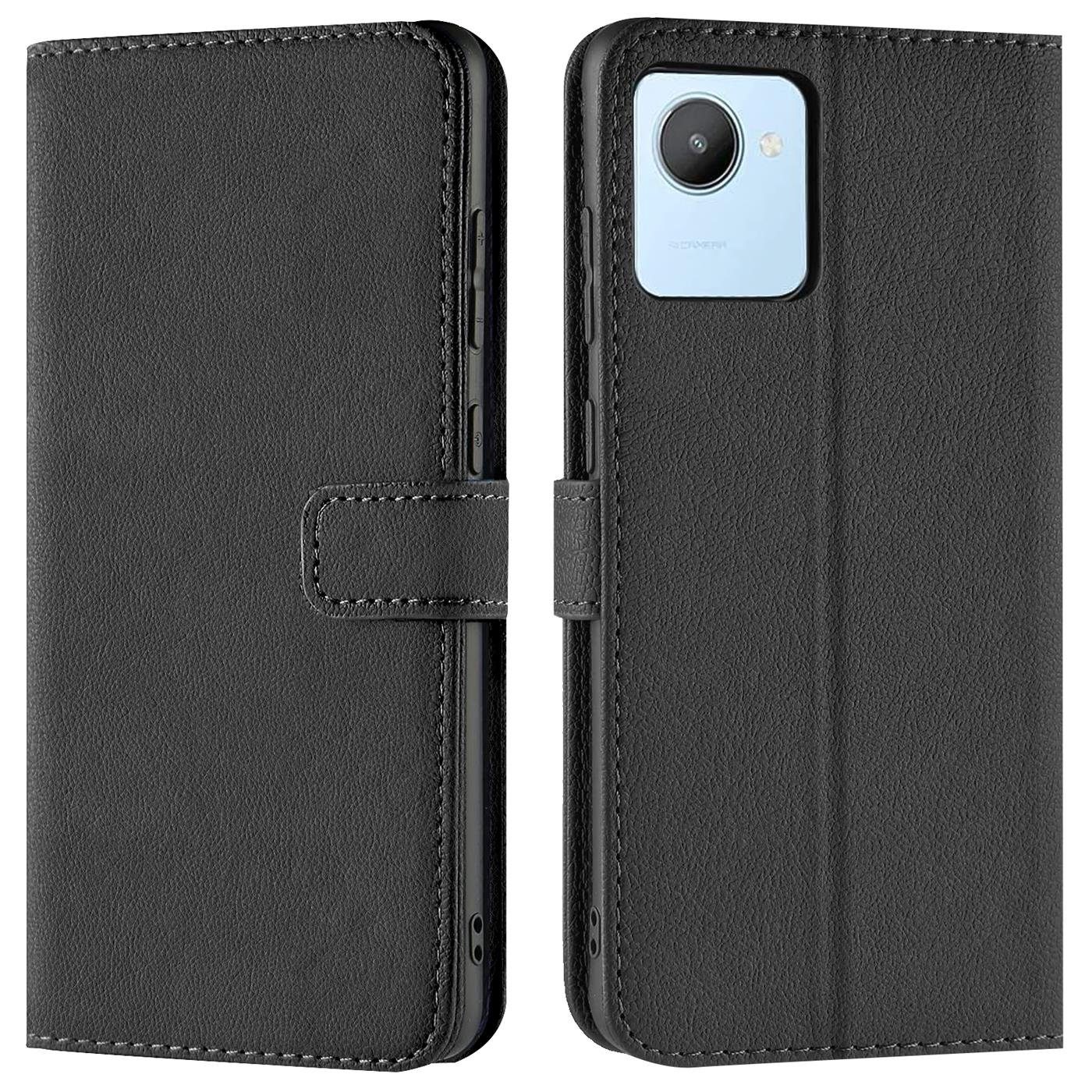 CoolGadget Handyhülle Wallet Klapp Tasche Book Case für Realme C30 6,5 Zoll, Hülle Klapphülle Flip Cover Etui Schutzhülle
